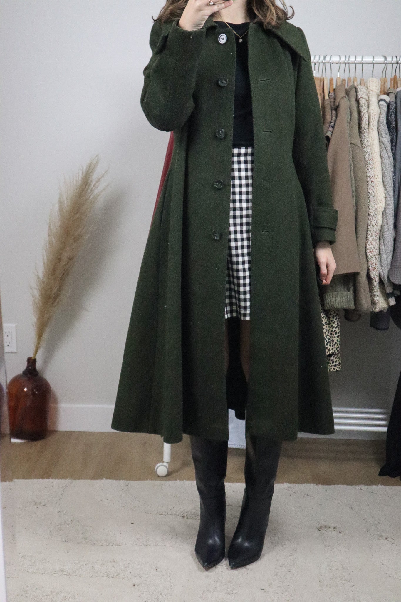 Vintage x Wool Blend Coat (XS)