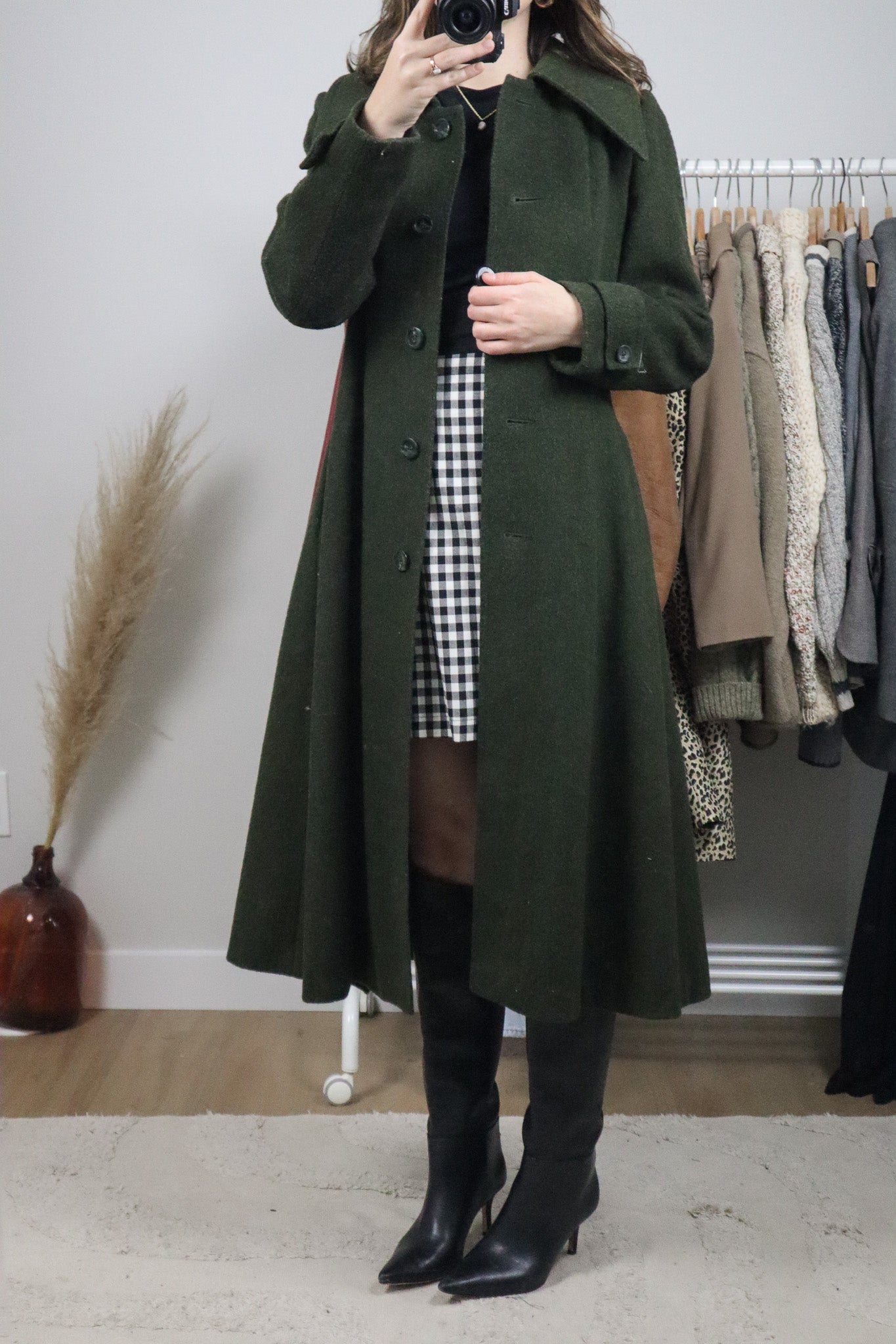 Vintage x Wool Blend Coat (XS)
