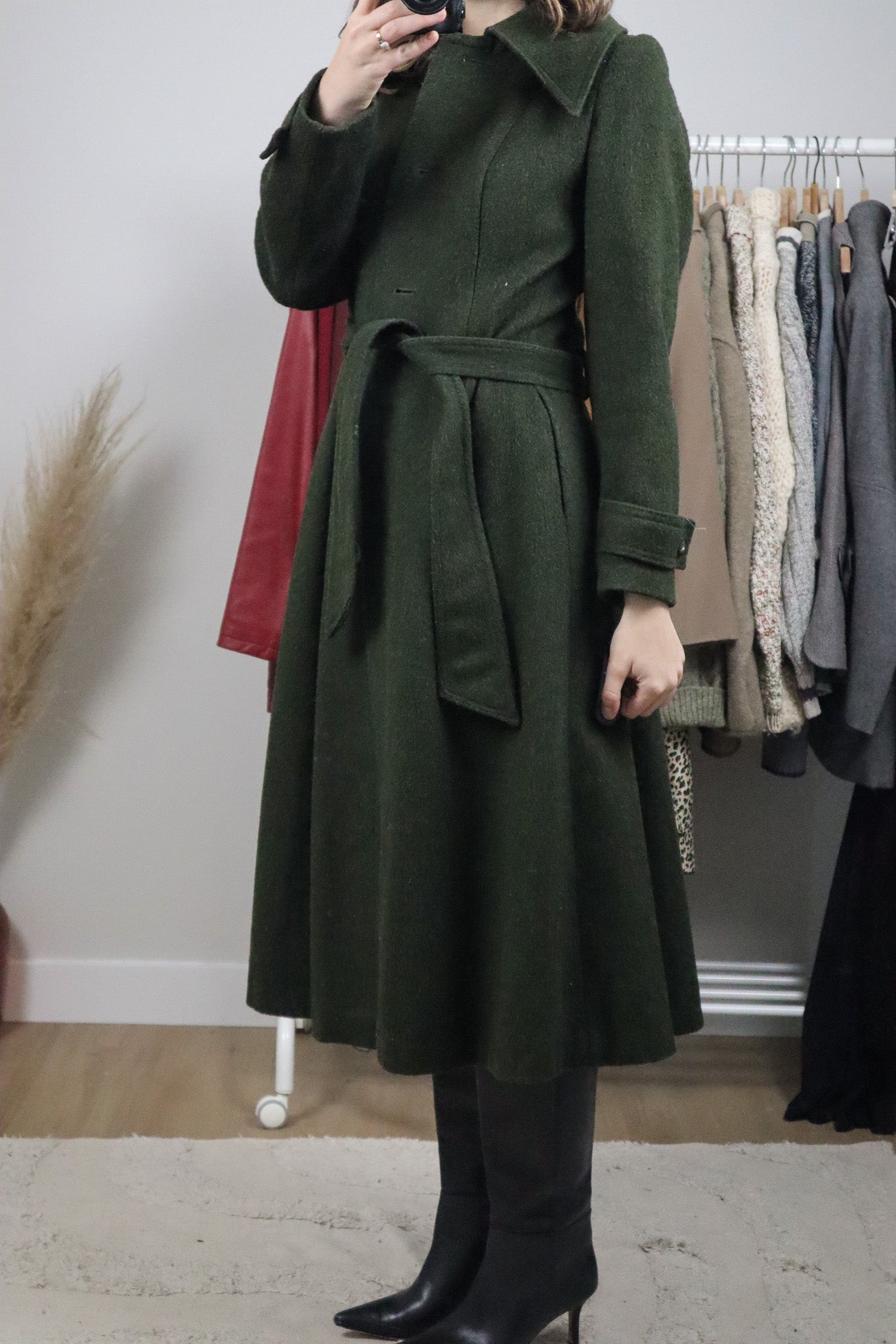 Vintage x Wool Blend Coat (XS)