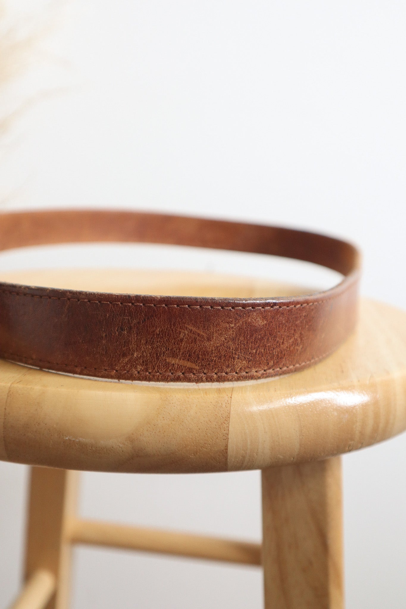 Vintage x Leather Belt (M)