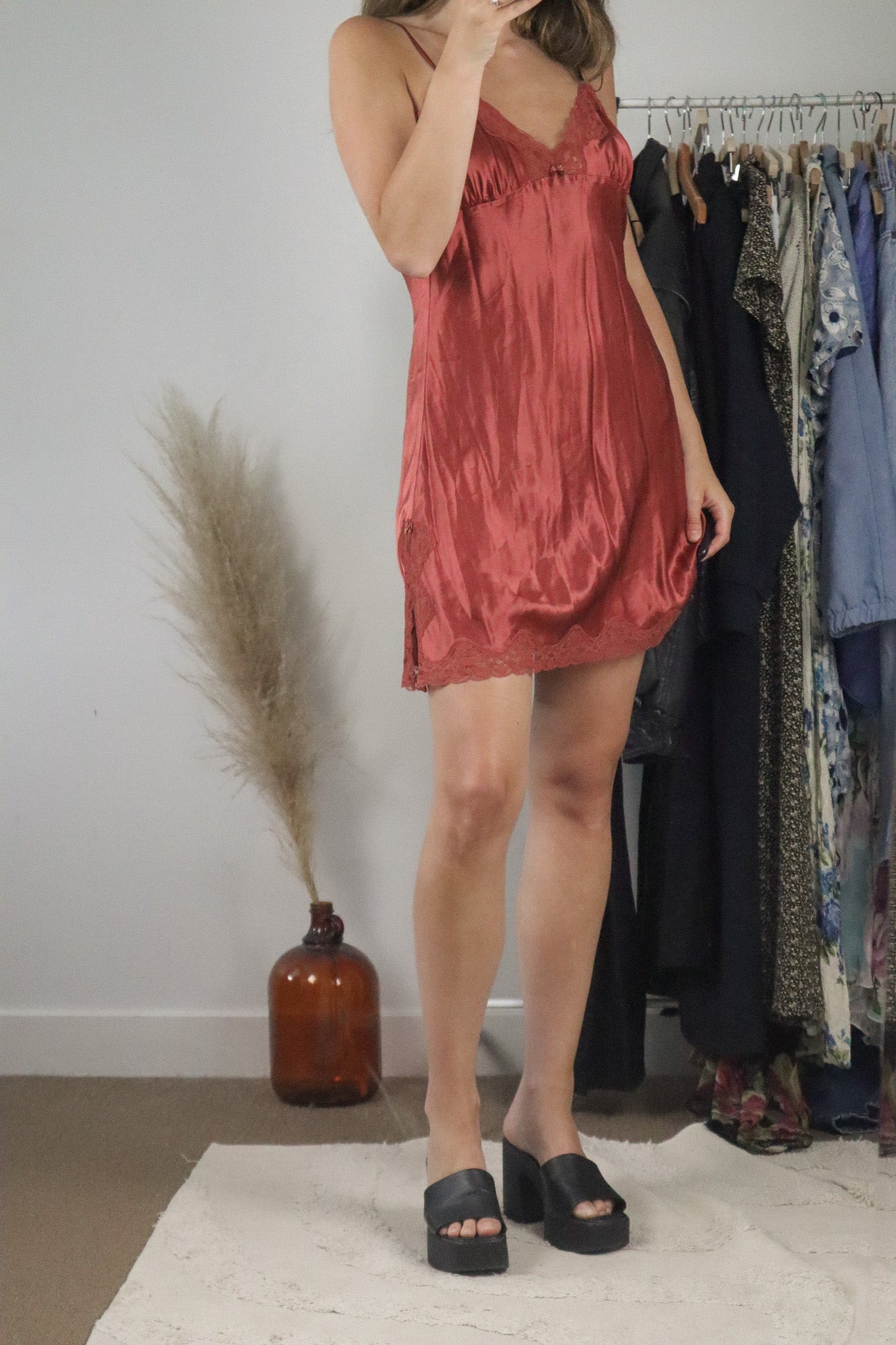 Vintage x Silk Slip Dress (6/8)