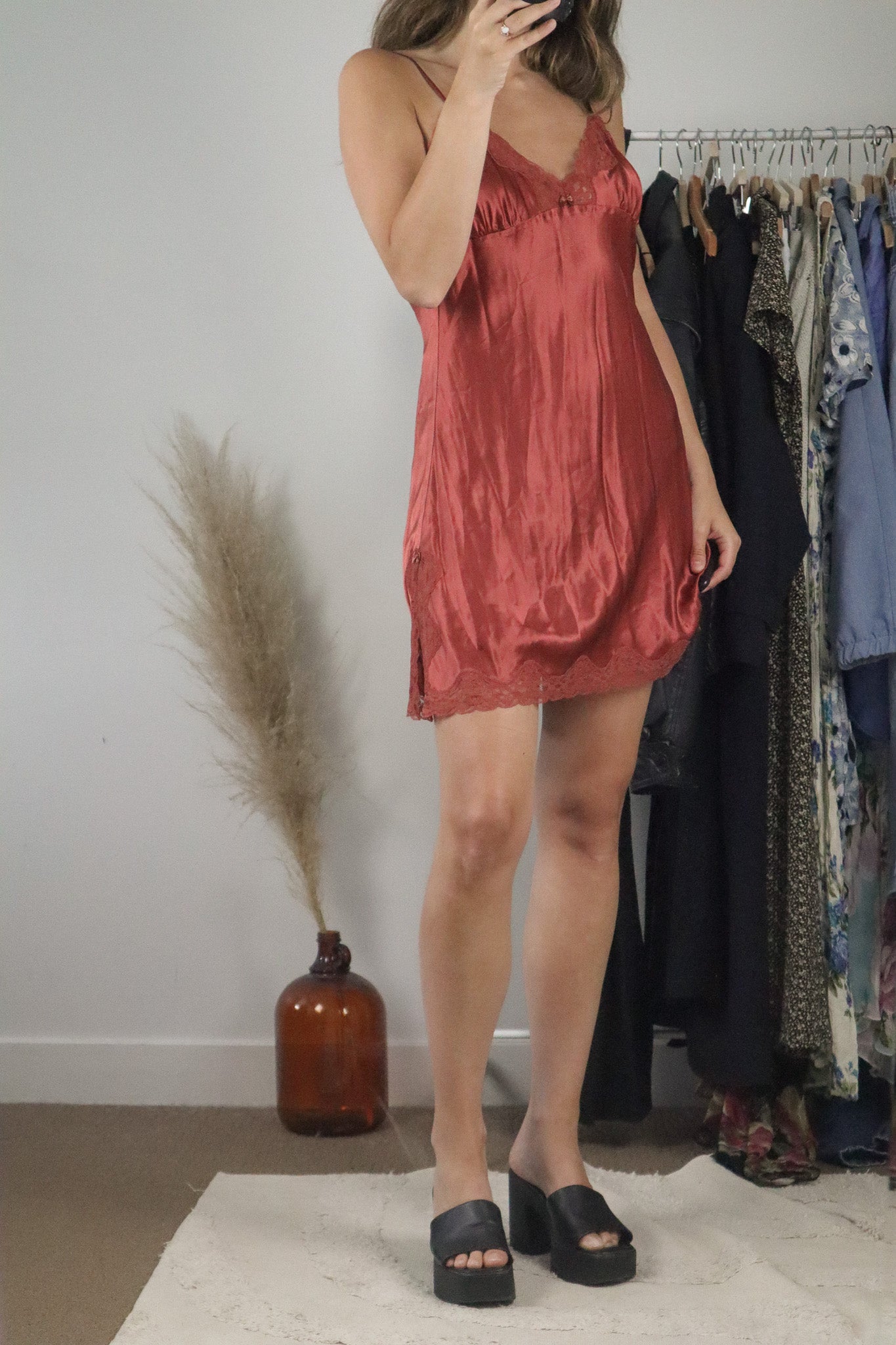 Vintage x Silk Slip Dress (6/8)