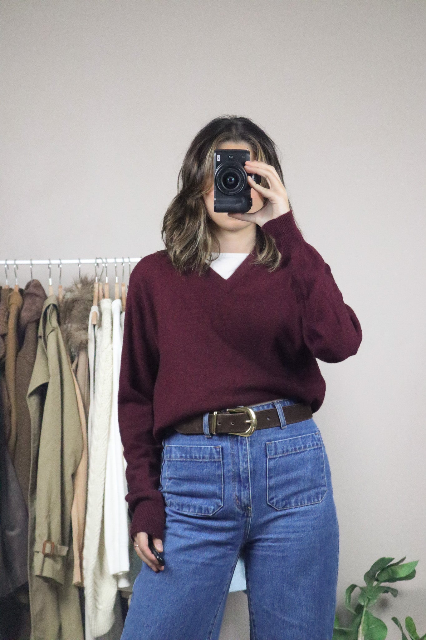 Vintage x Wool V-Neck (S/M)