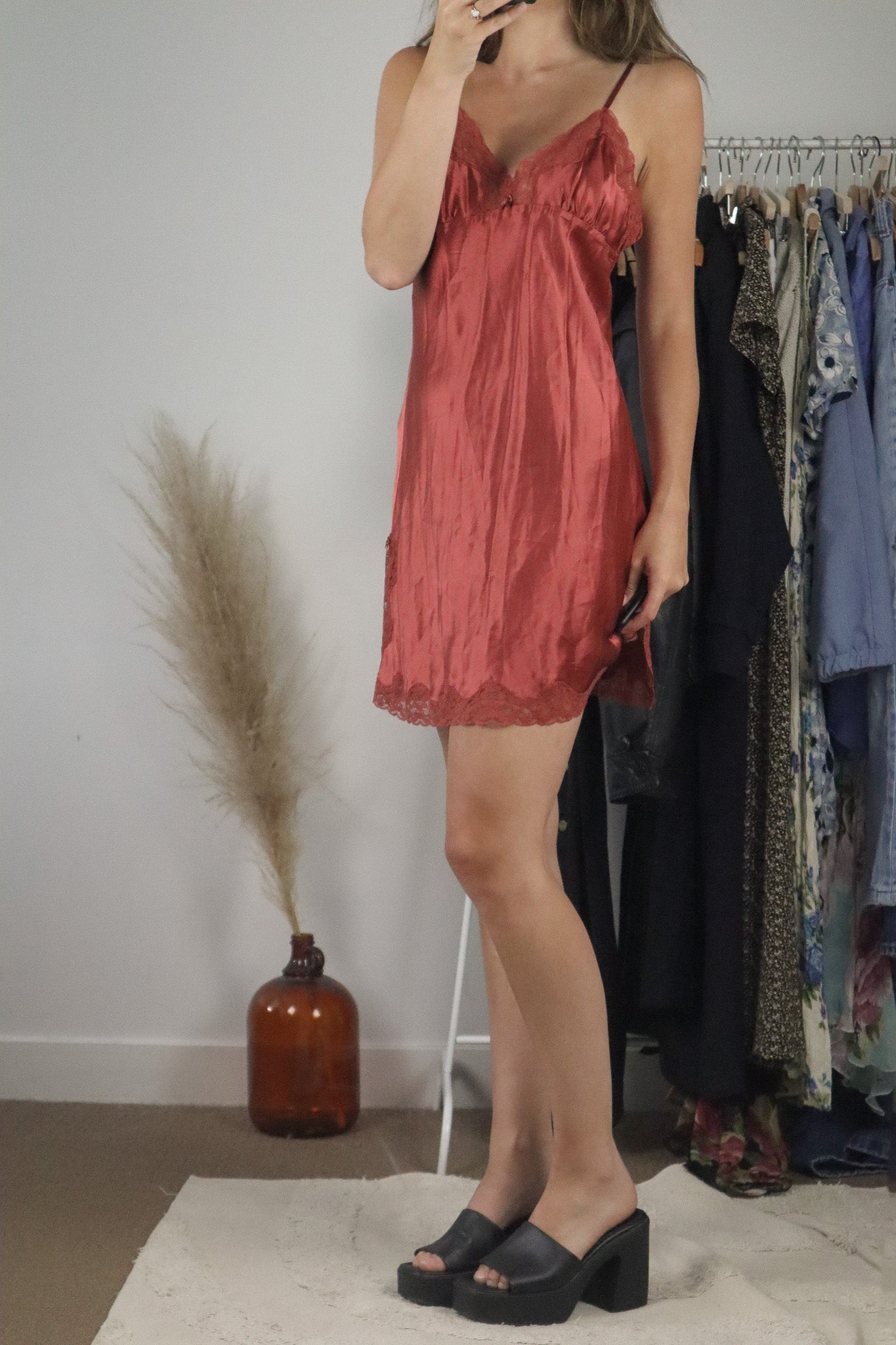 Vintage x Silk Slip Dress (6/8)