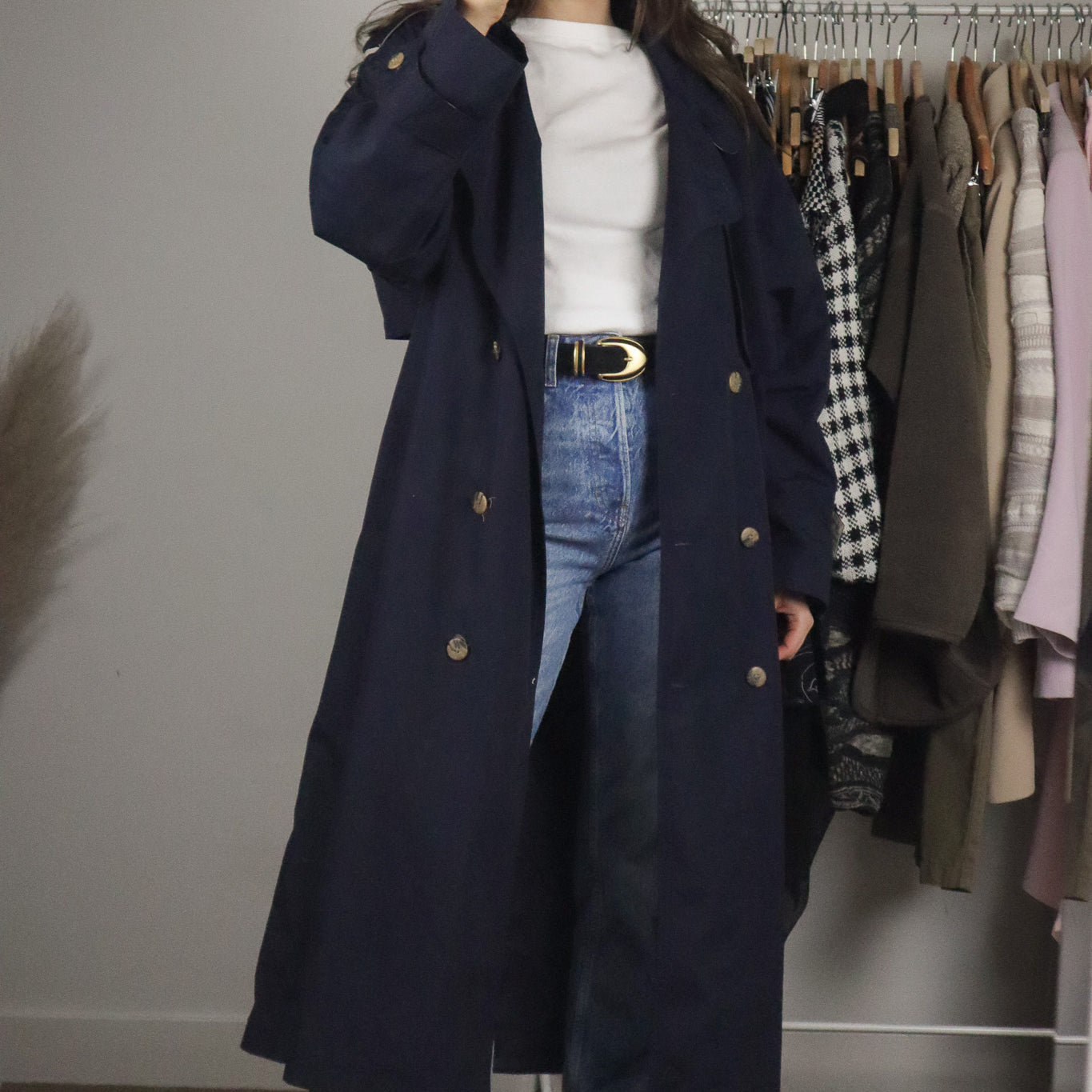 Vintage x Trench Coat (L/XL)