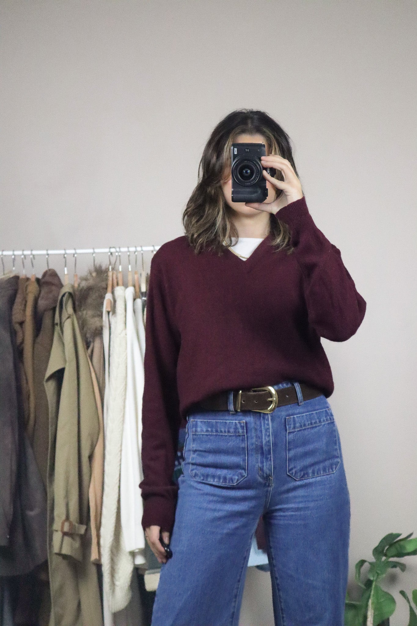 Vintage x Wool V-Neck (S/M)