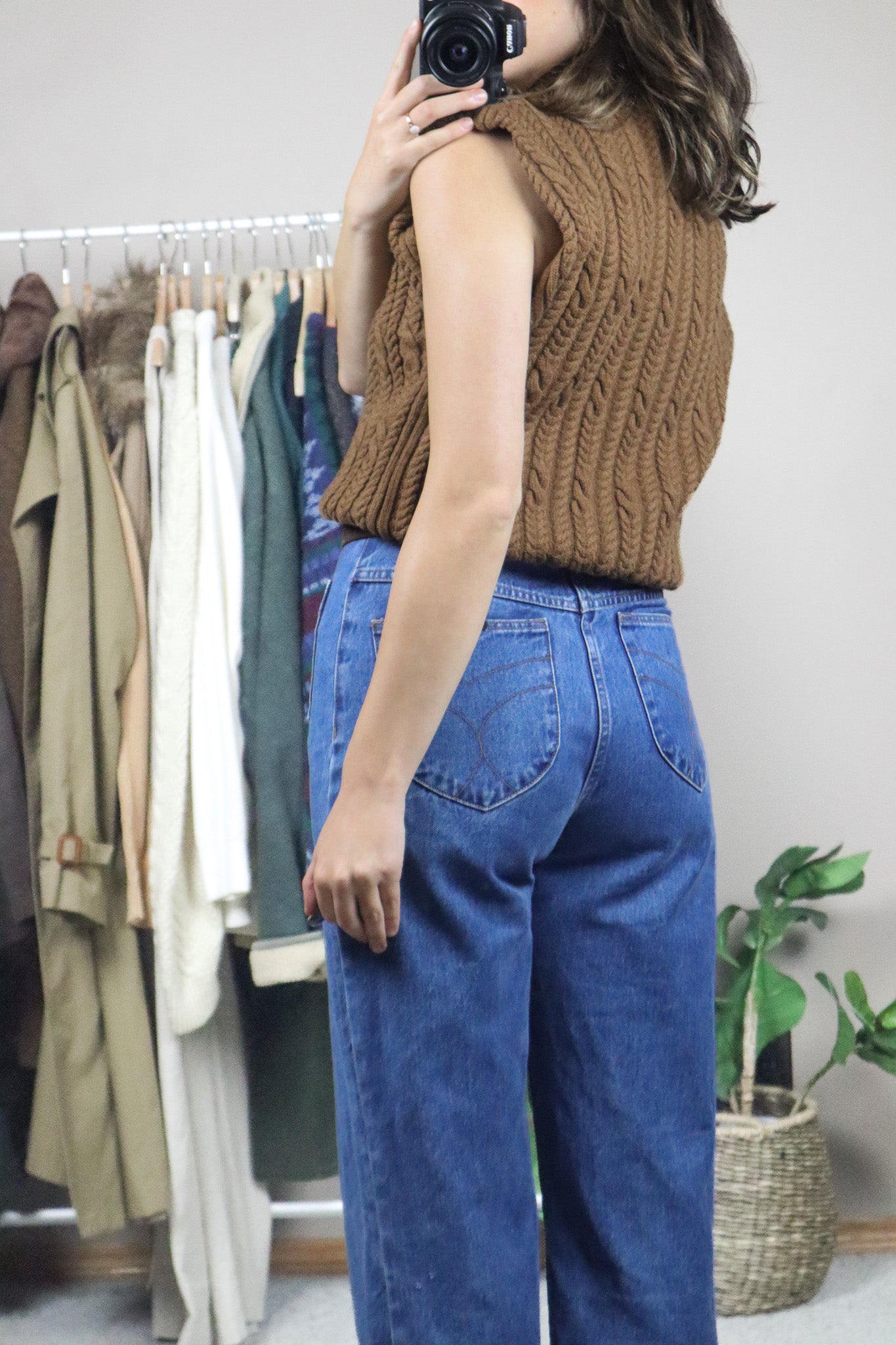 Modern x Cable-Knit Sweater Vest (M)