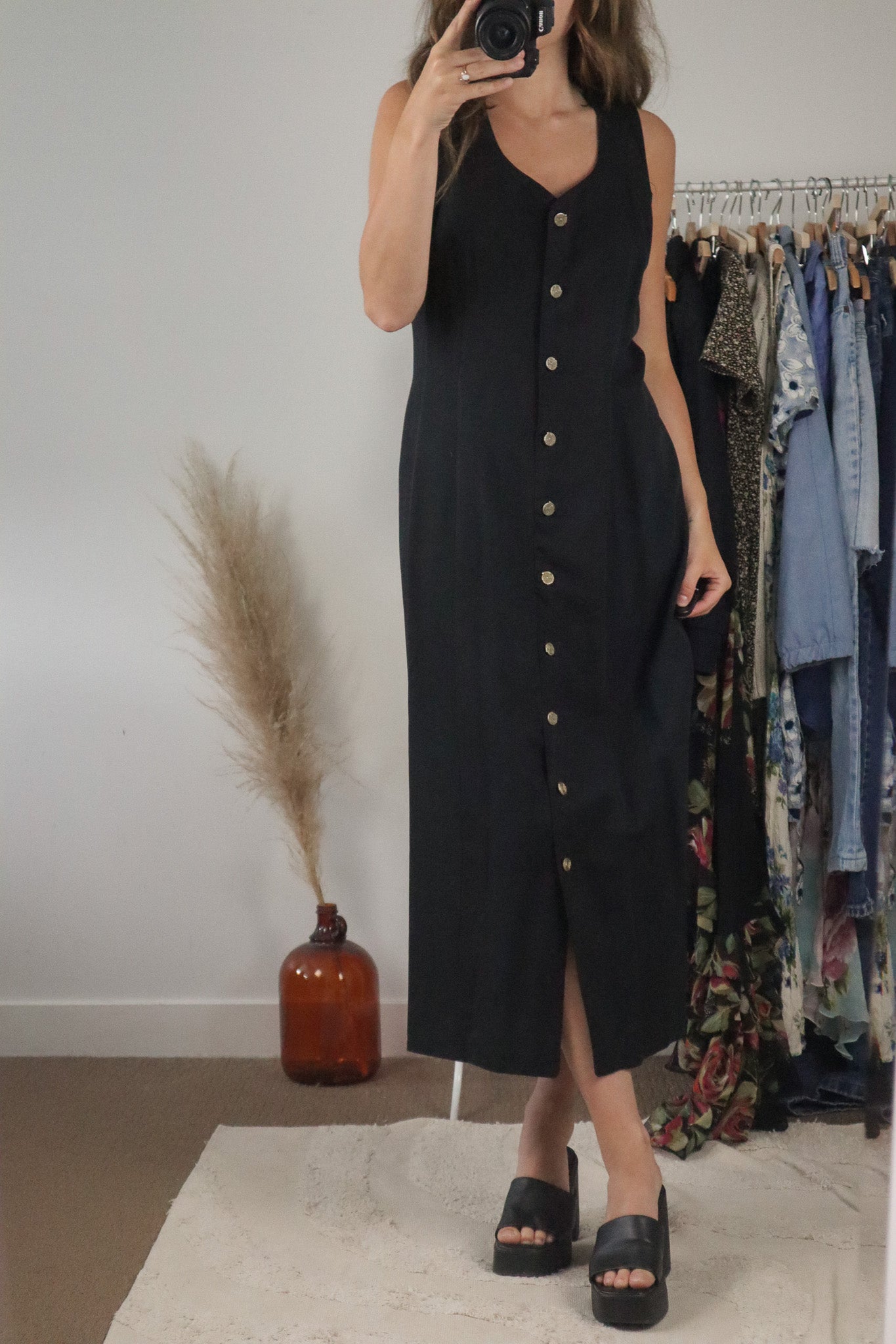 Vintage x Button Down Dress (6/8)
