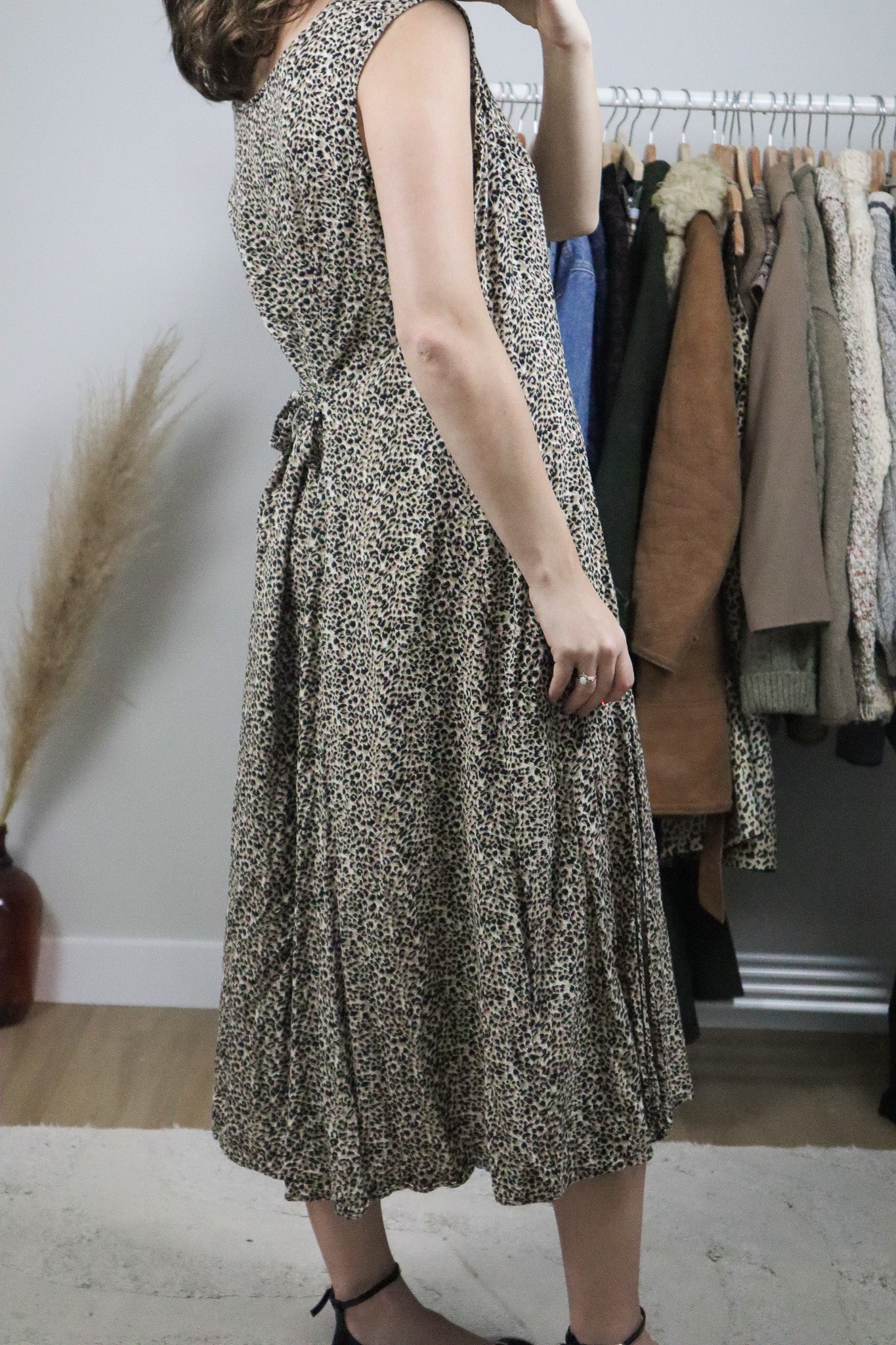 Vintage x Maxi Button Down Cheetah Print Dress (14)