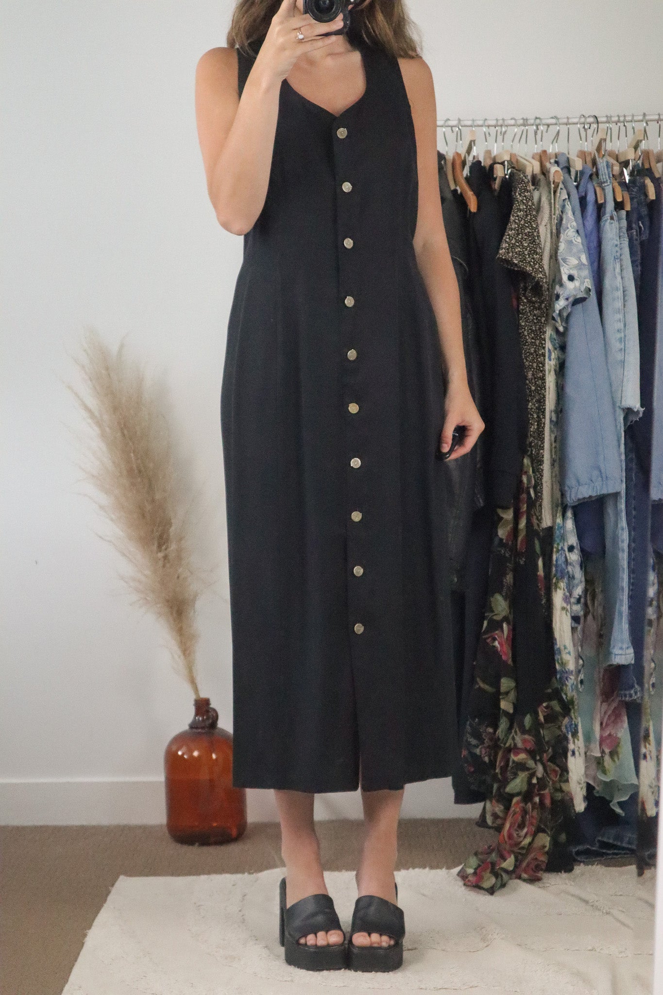 Vintage x Button Down Dress (6/8)