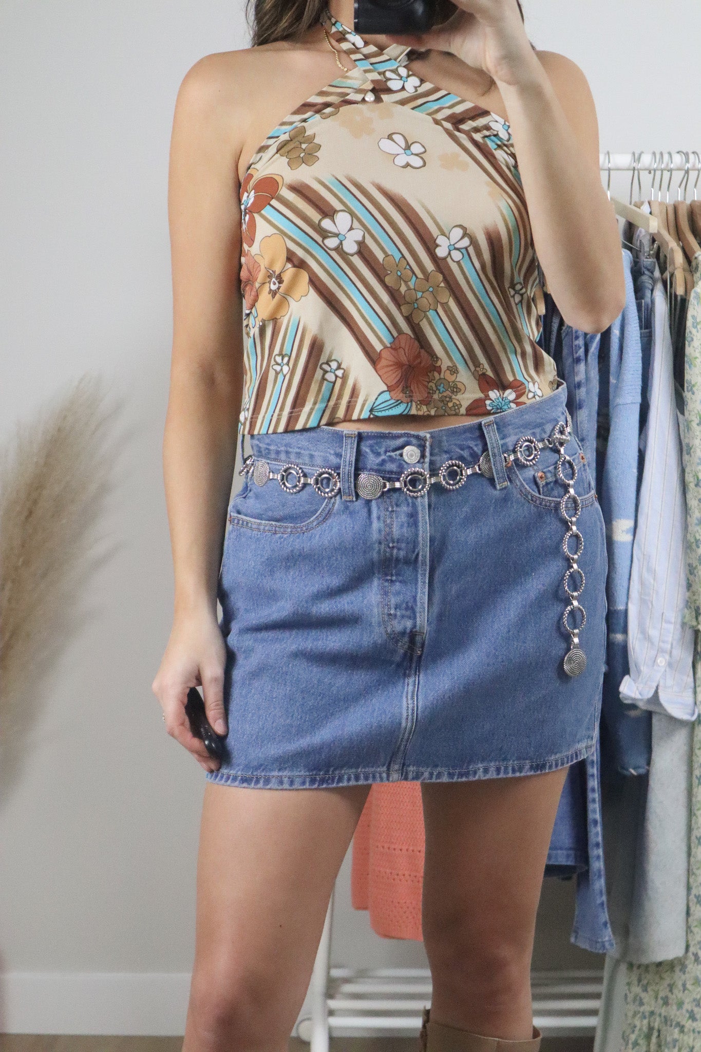 Vintage x Metal Chain Belt (S-M)