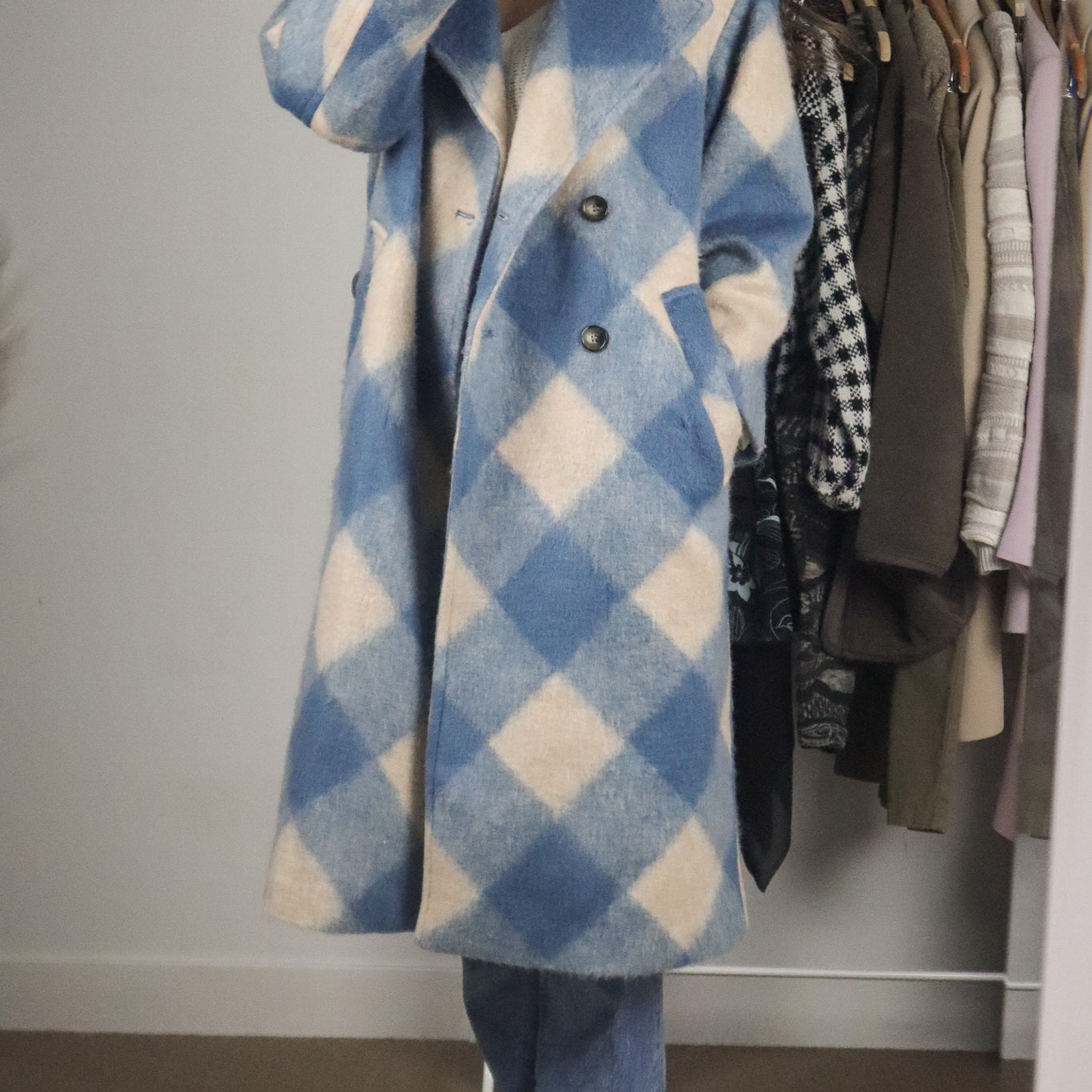 Modern x Oversized Checkered Jacket (S)