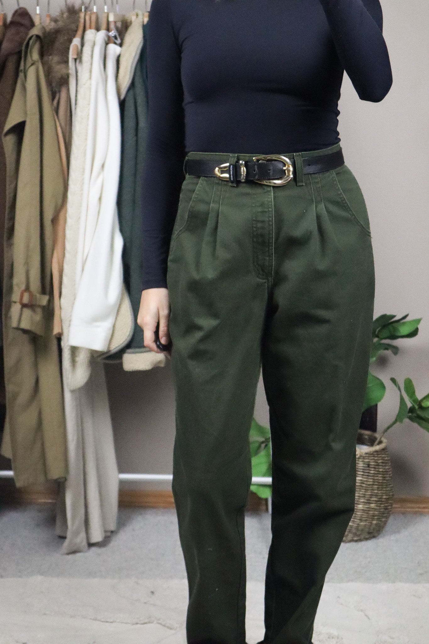 Vintage x Leather Belt (S)