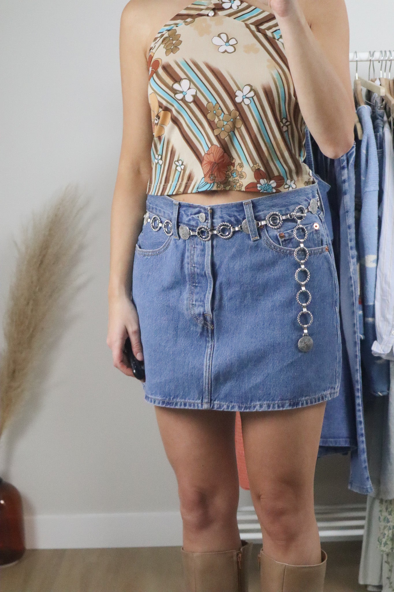 Vintage x Metal Chain Belt (S-M)