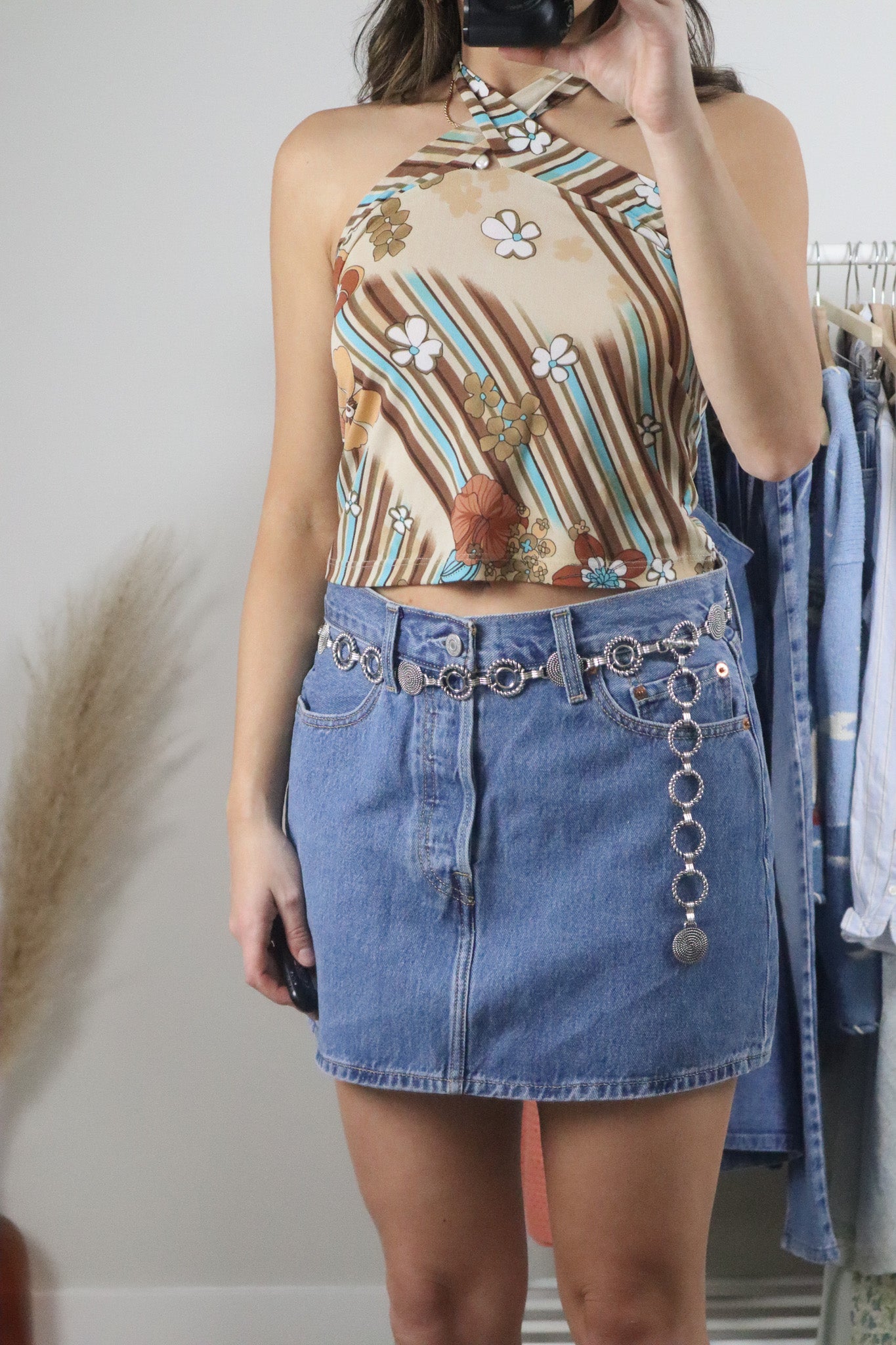 Vintage x Metal Chain Belt (S-M)