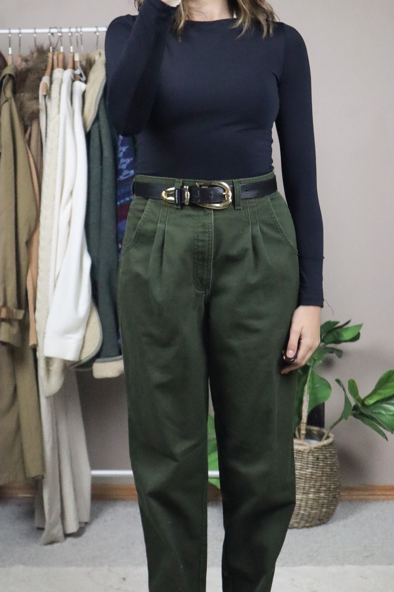 Vintage x Leather Belt (S)