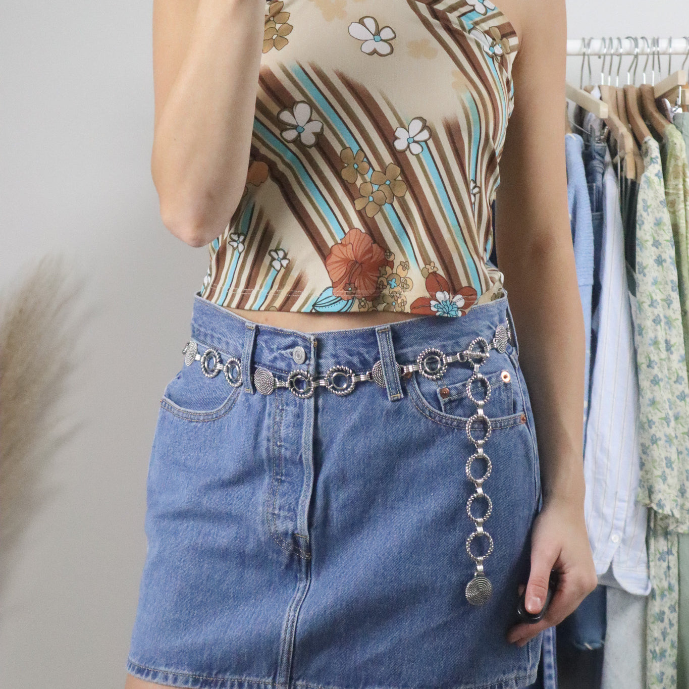 Vintage x Metal Chain Belt (S-M)