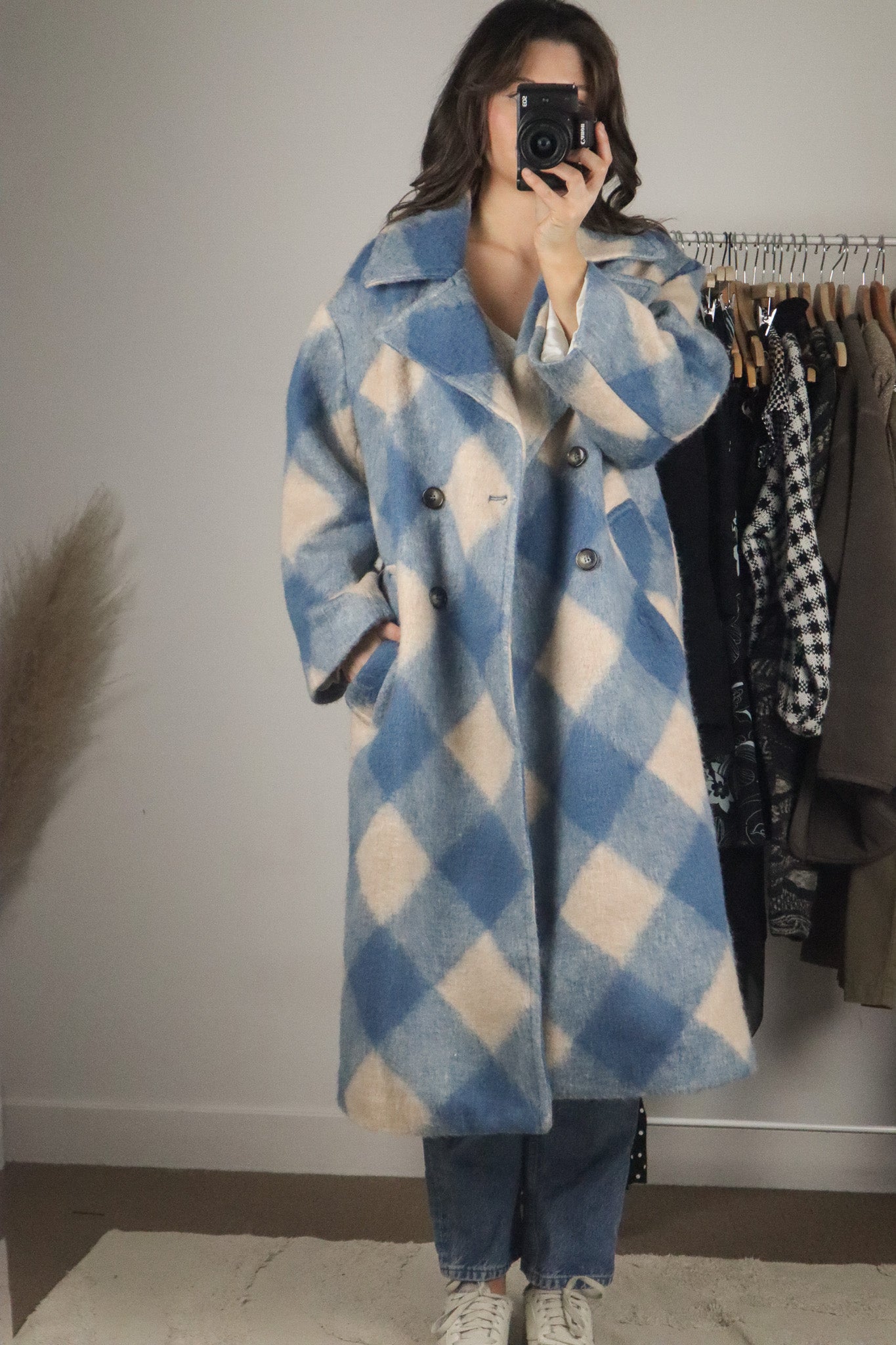 Modern x Oversized Checkered Jacket (S)
