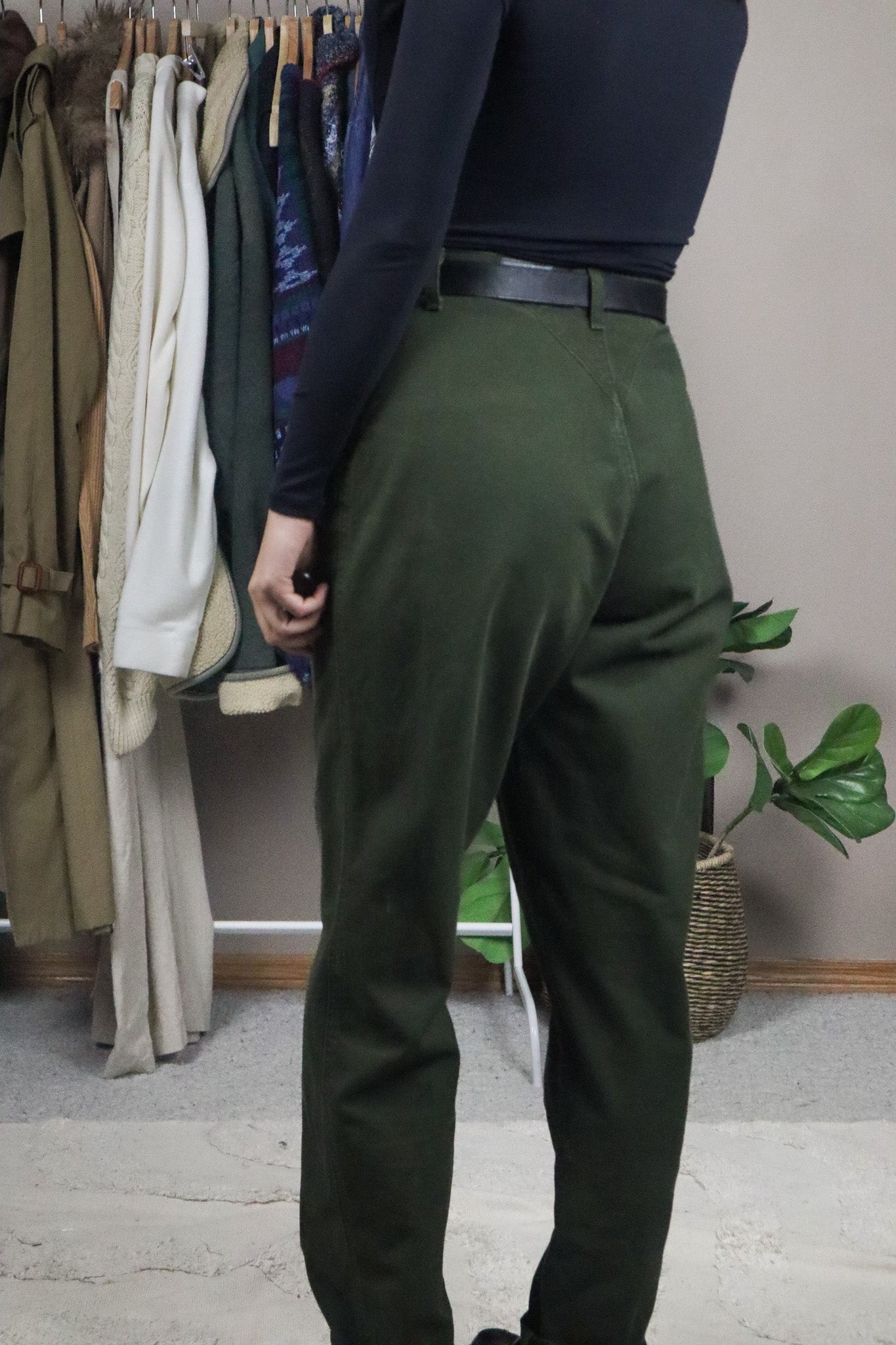 Vintage x Western Style Pleated Pants (6)