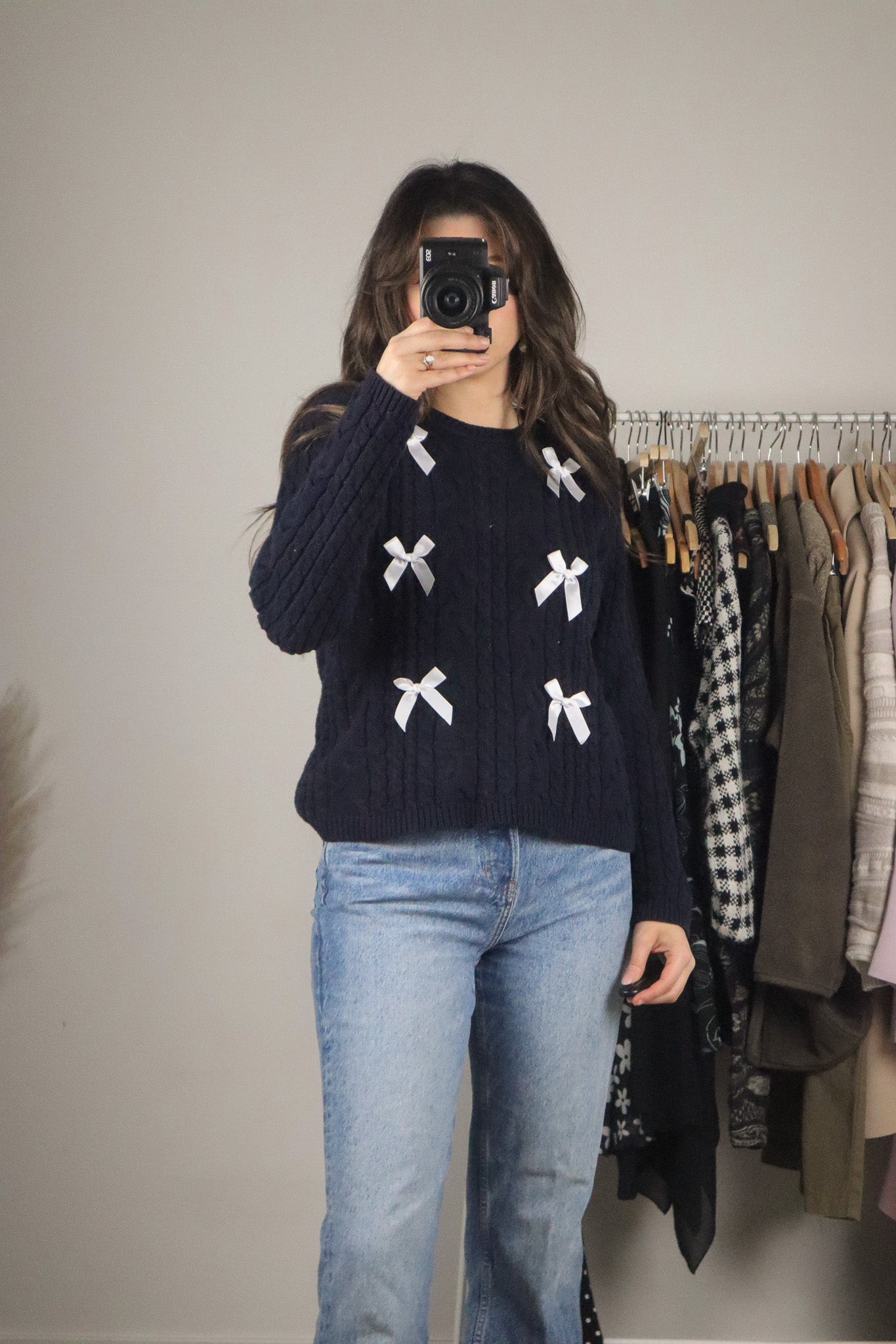 Vintage x Bow Knit Sweater (S)