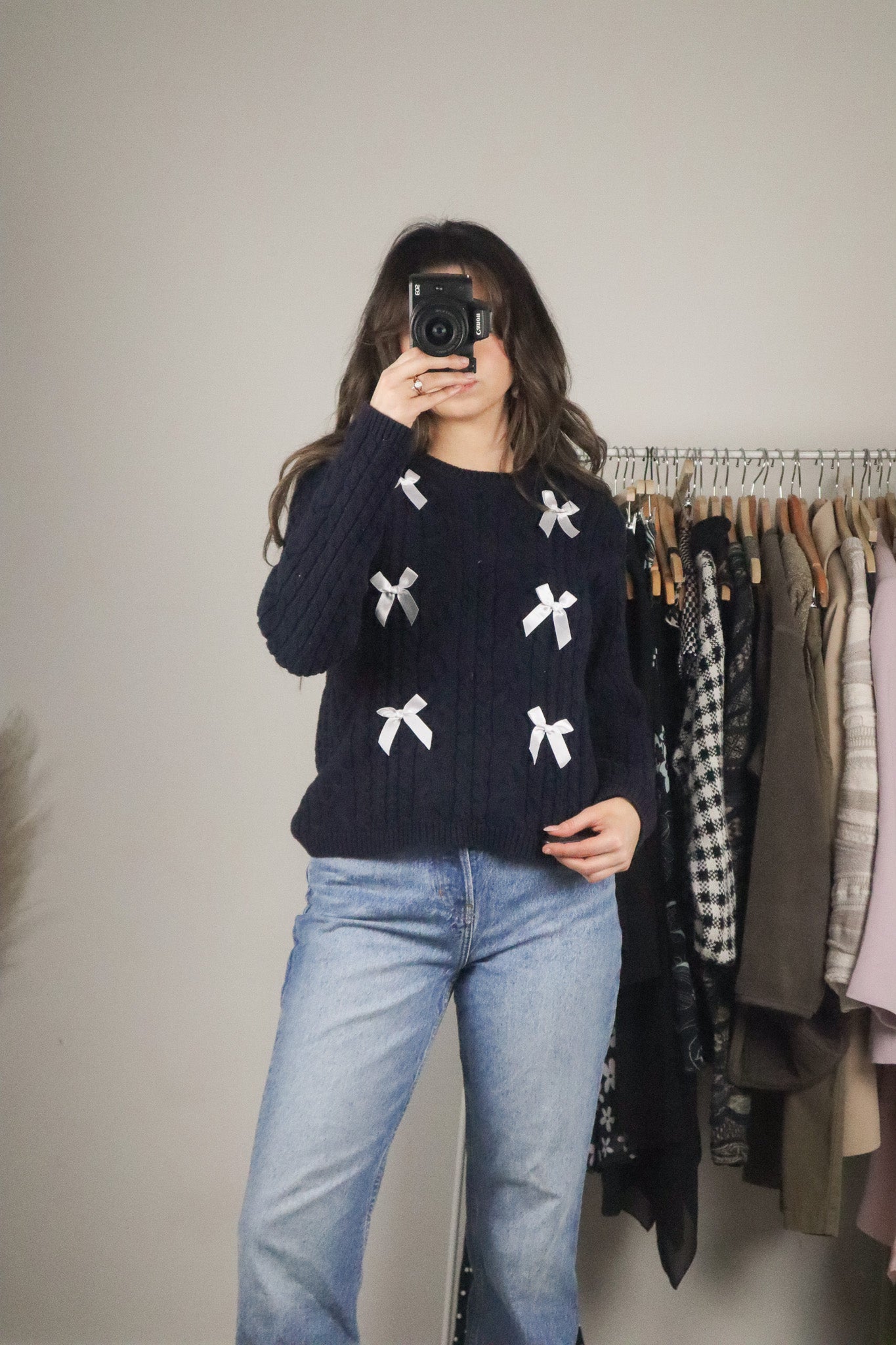Vintage x Bow Knit Sweater (S)