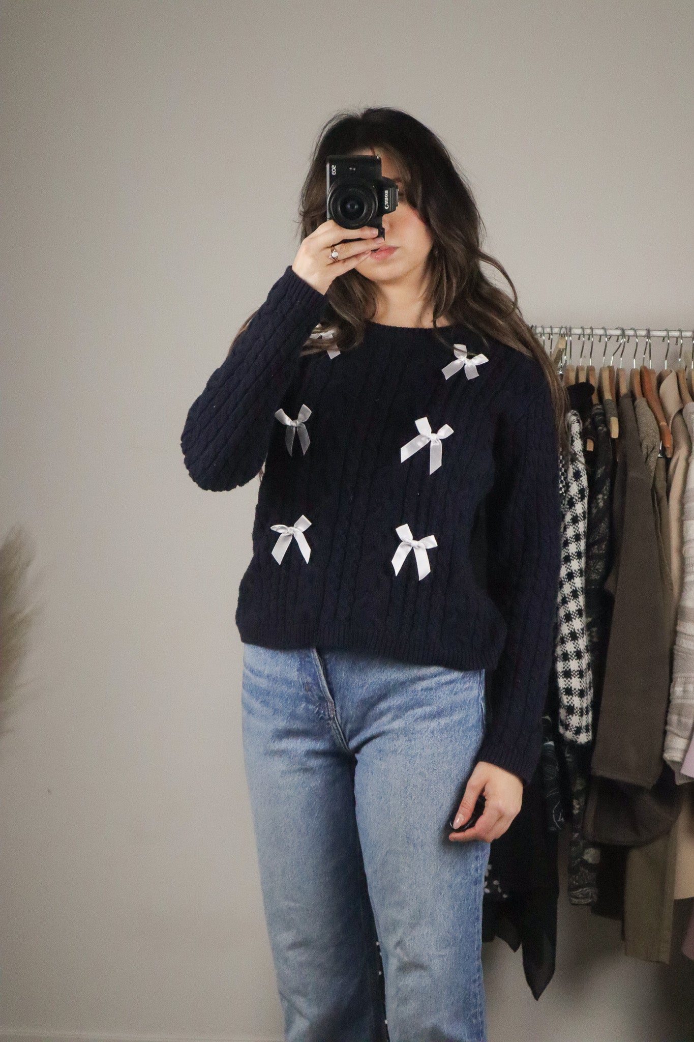 Vintage x Bow Knit Sweater (S)