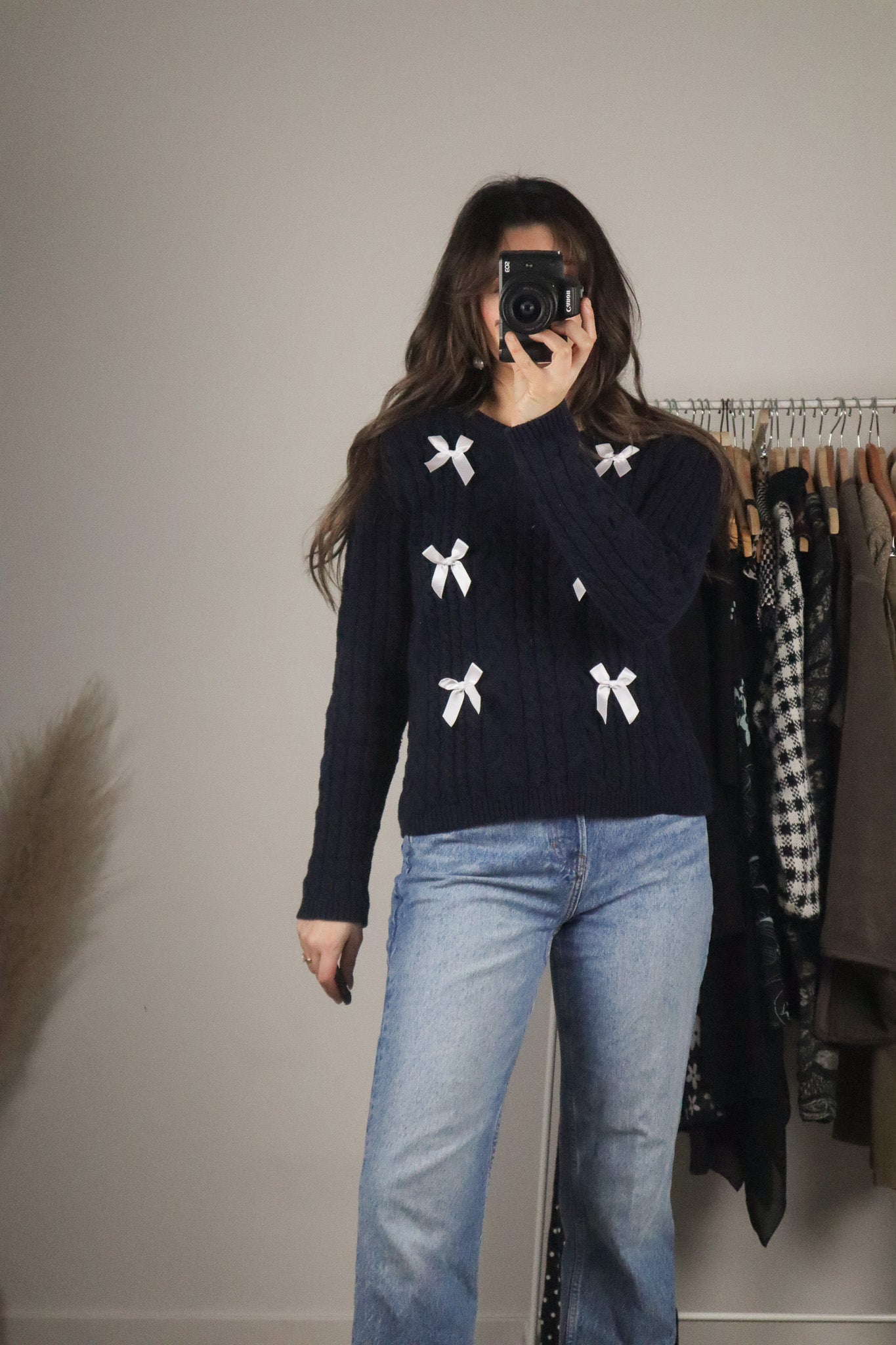 Vintage x Bow Knit Sweater (S)
