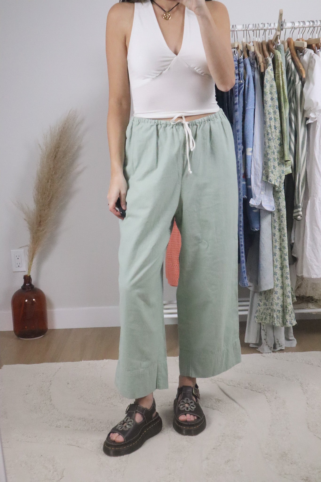 Modern x Linen/Cotton Wide Leg Pants (6/8)