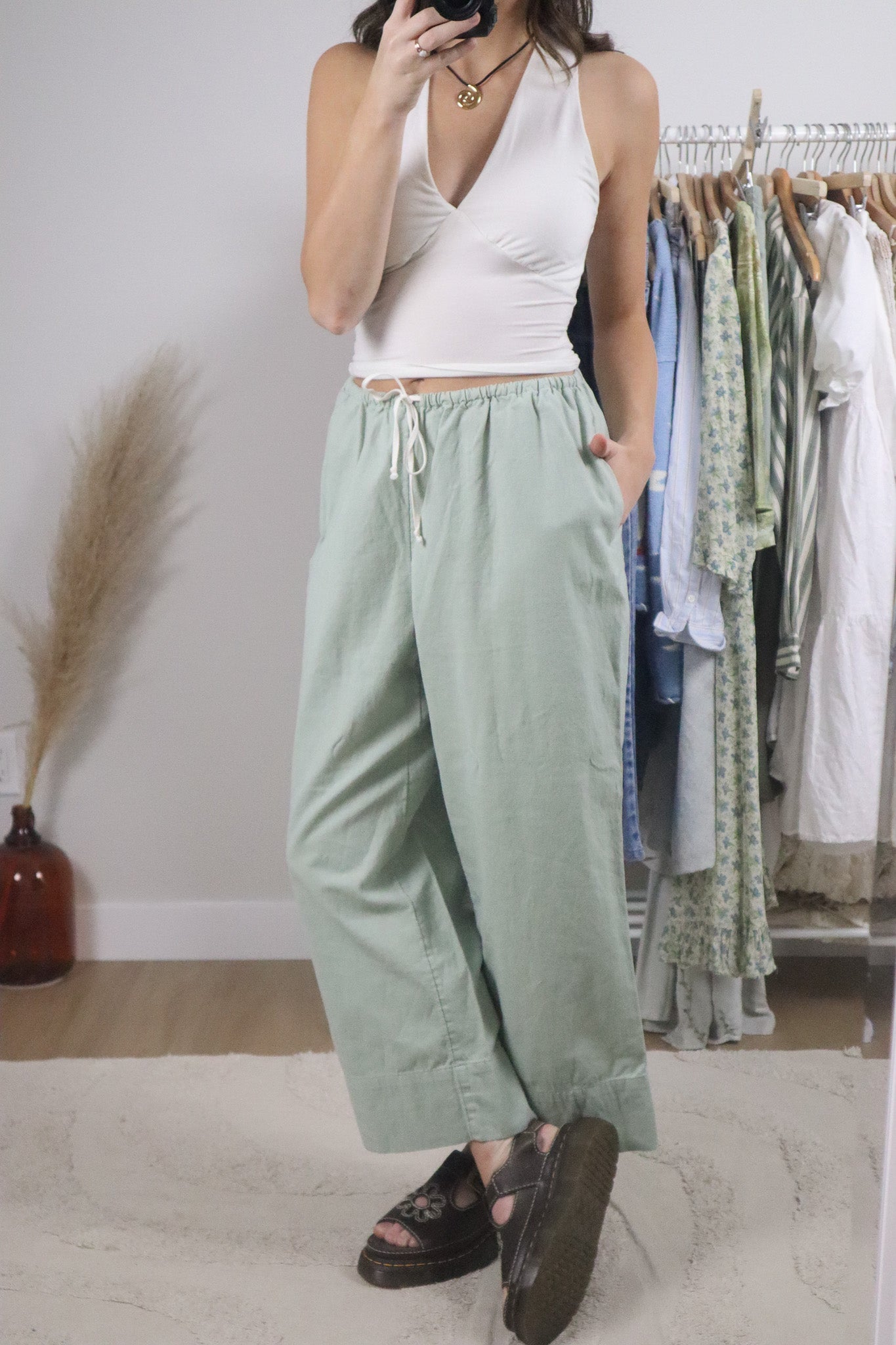 Modern x Linen/Cotton Wide Leg Pants (6/8)