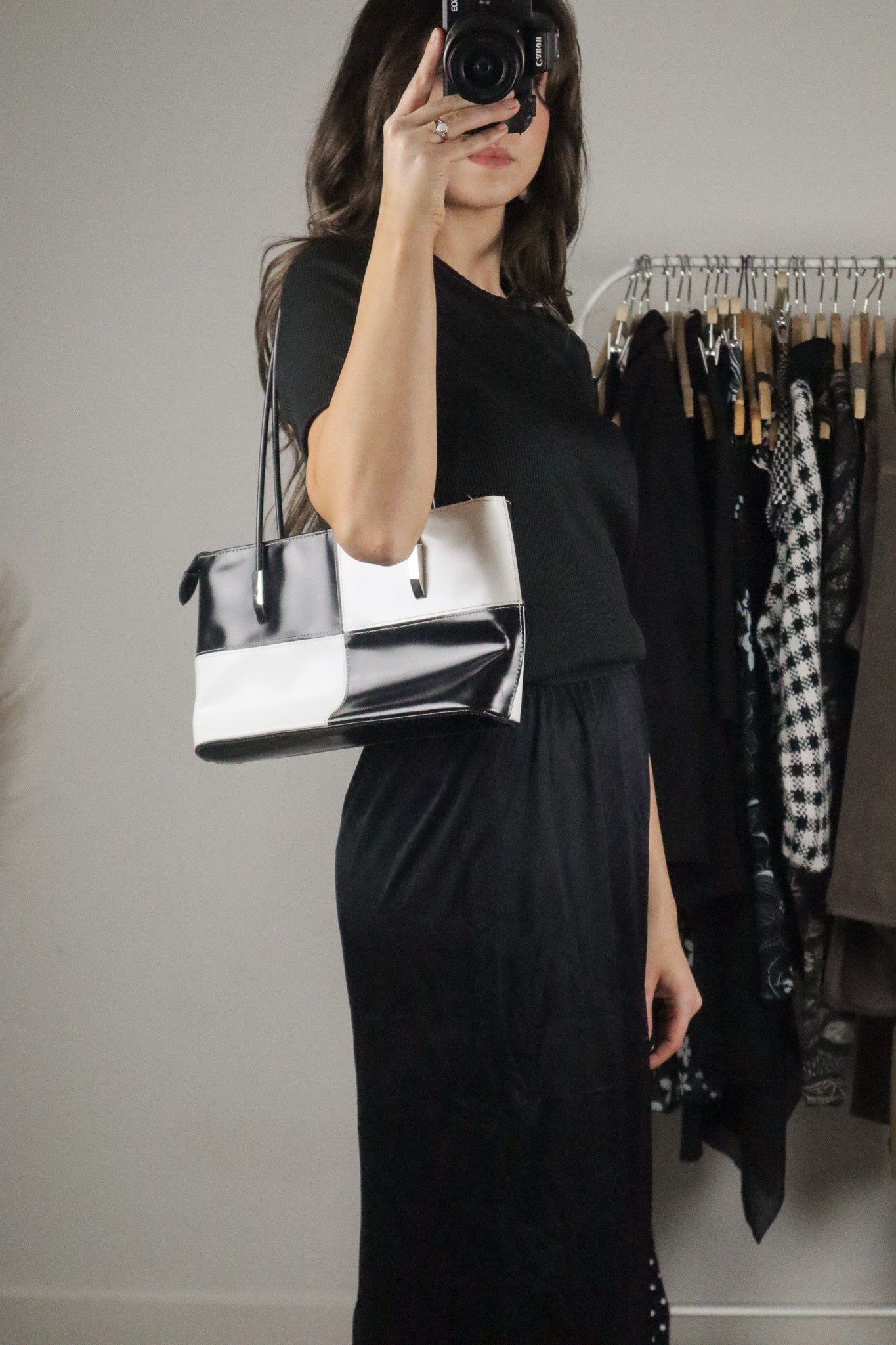 Vintage x Checkered Purse