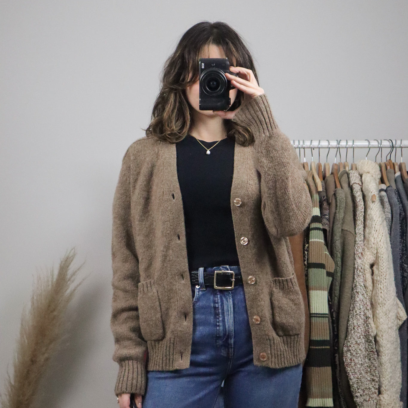 Vintage x Wool Knit Cardigan (XS-M)
