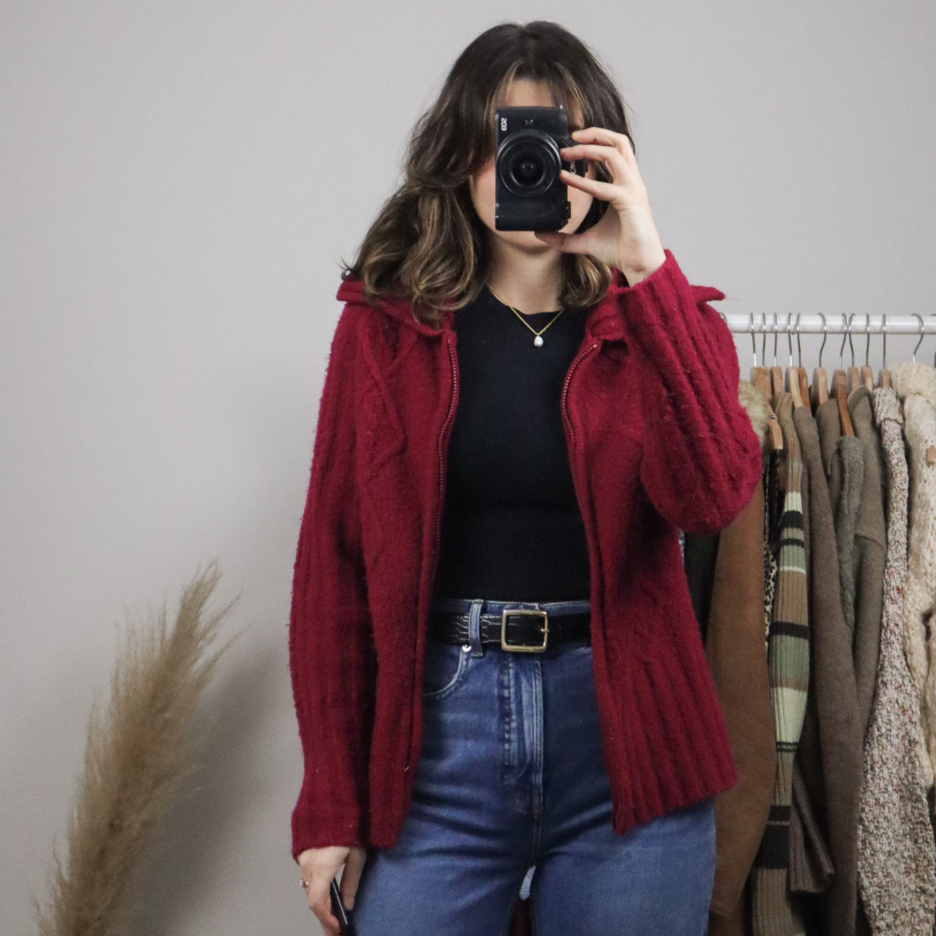 Vintage x Zip-Up Knit (M)
