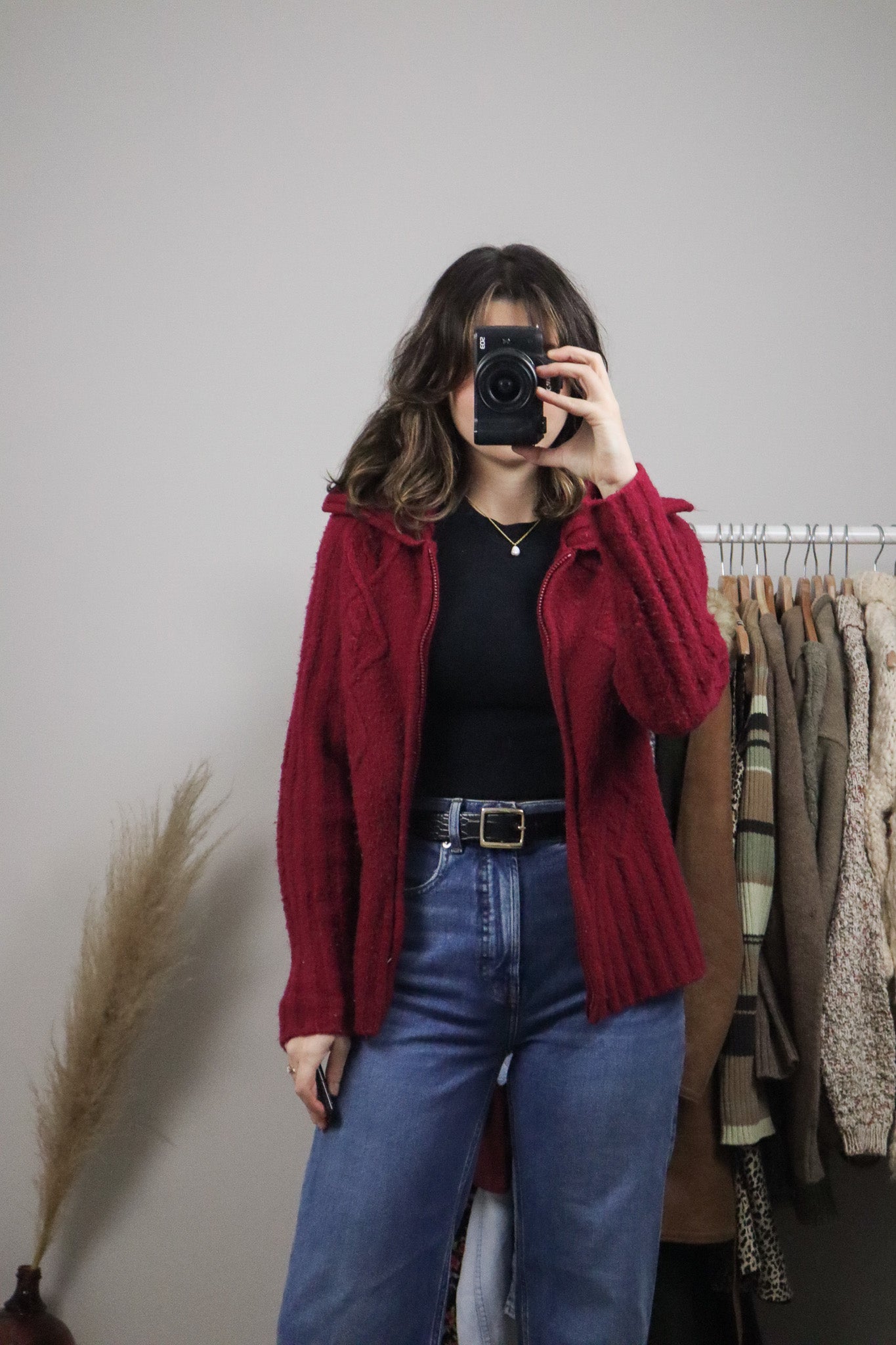 Vintage x Zip-Up Knit (M)
