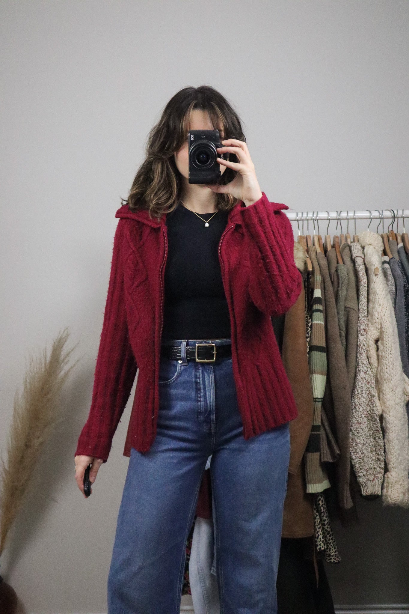Vintage x Zip-Up Knit (M)