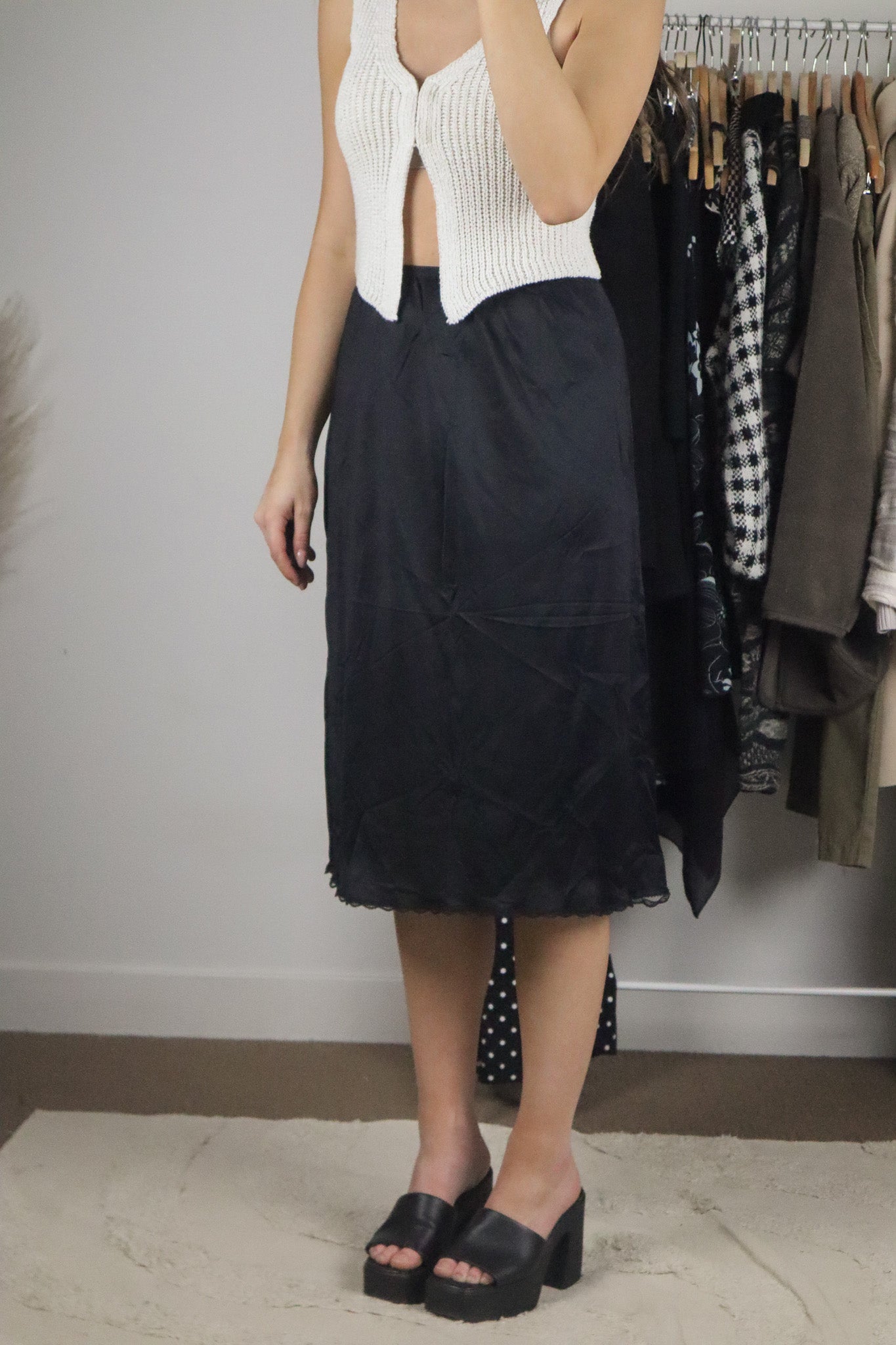 Made in Canada x Vintage x Slip Skirt (S)