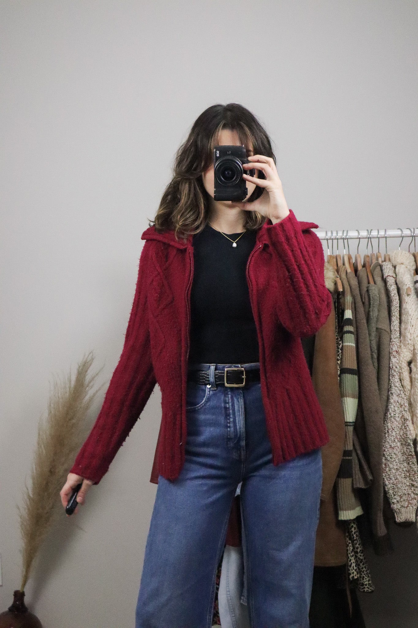 Vintage x Zip-Up Knit (M)