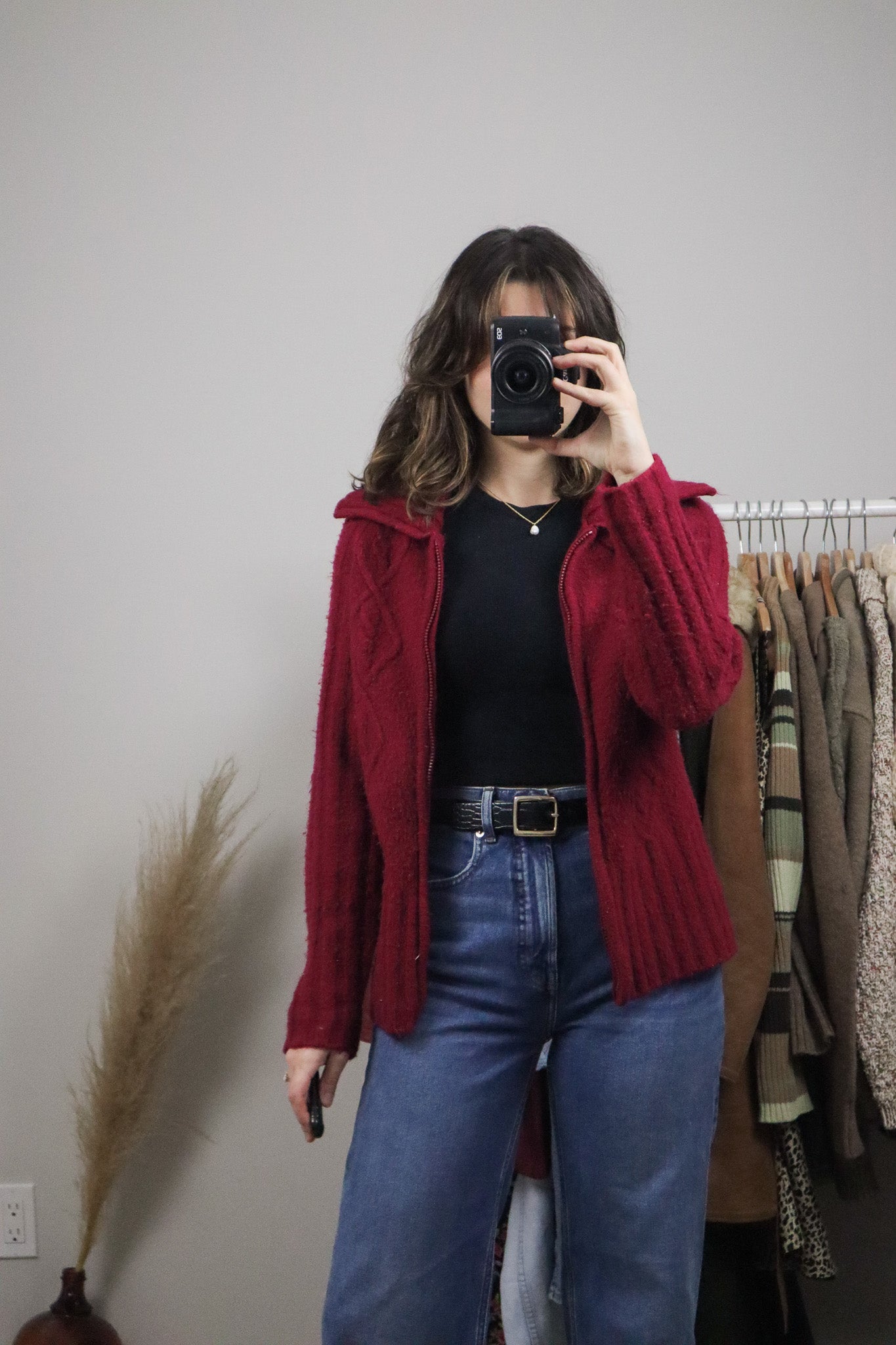 Vintage x Zip-Up Knit (M)