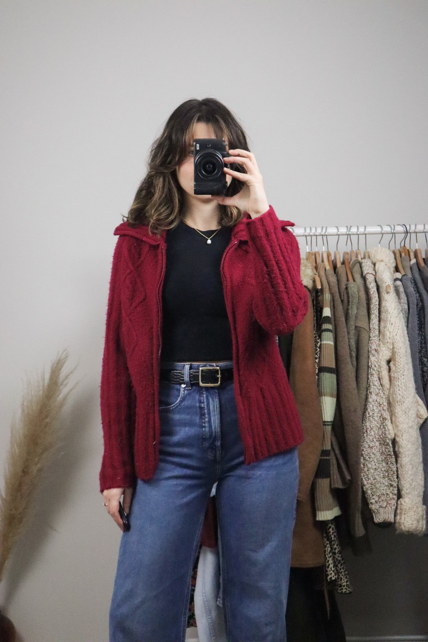 Vintage x Zip-Up Knit (M)