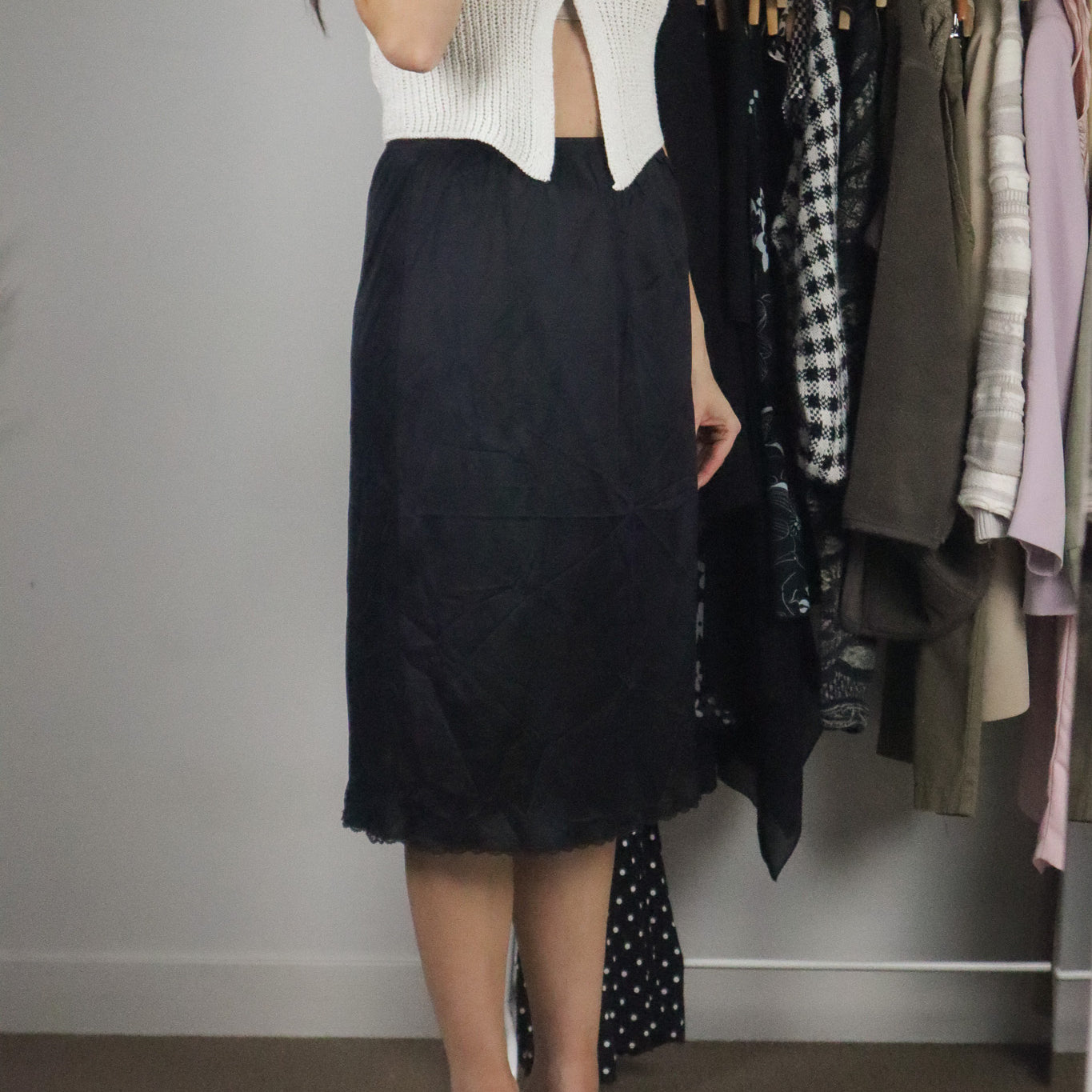 Made in Canada x Vintage x Slip Skirt (S)