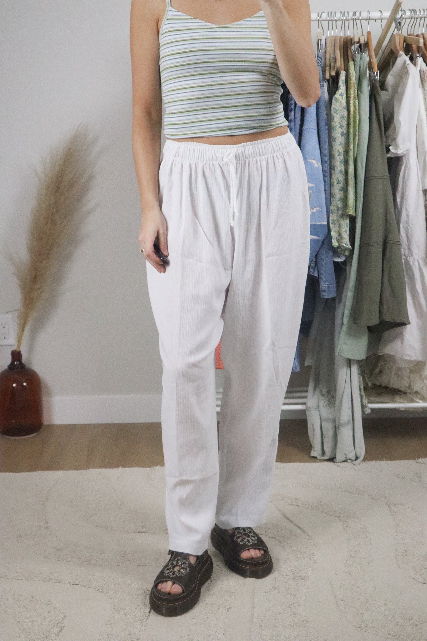 Made in Canada x Vintage x Deadstock Linen Blend Pants (4/6)