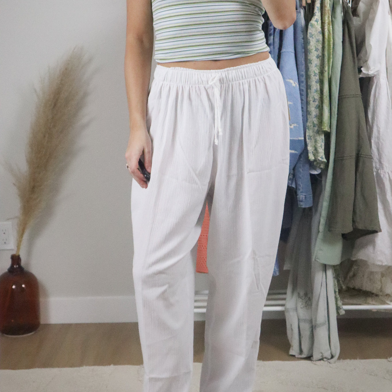 Made in Canada x Vintage x Deadstock Linen Blend Pants (4/6)