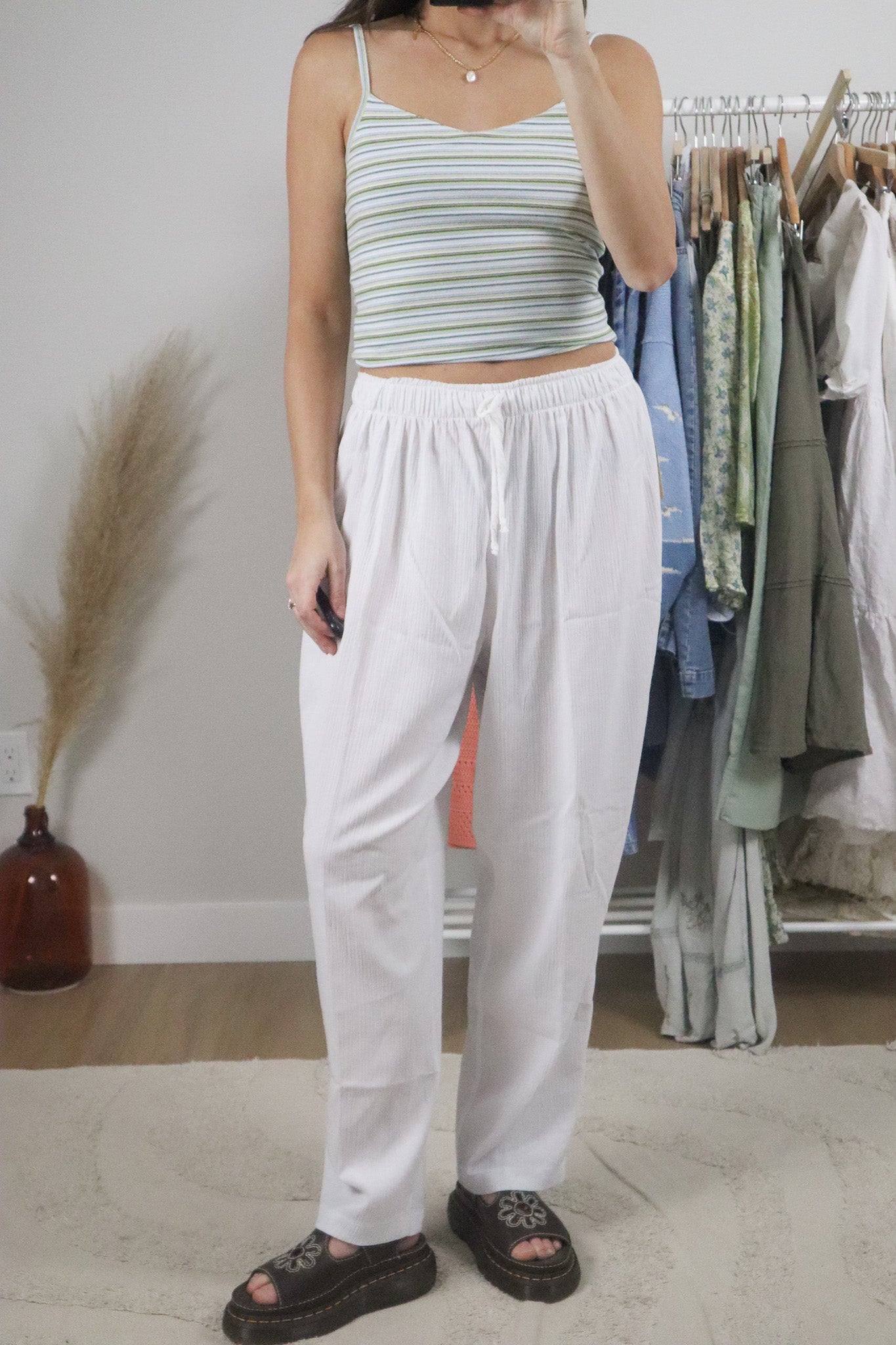 Made in Canada x Vintage x Deadstock Linen Blend Pants (4/6)