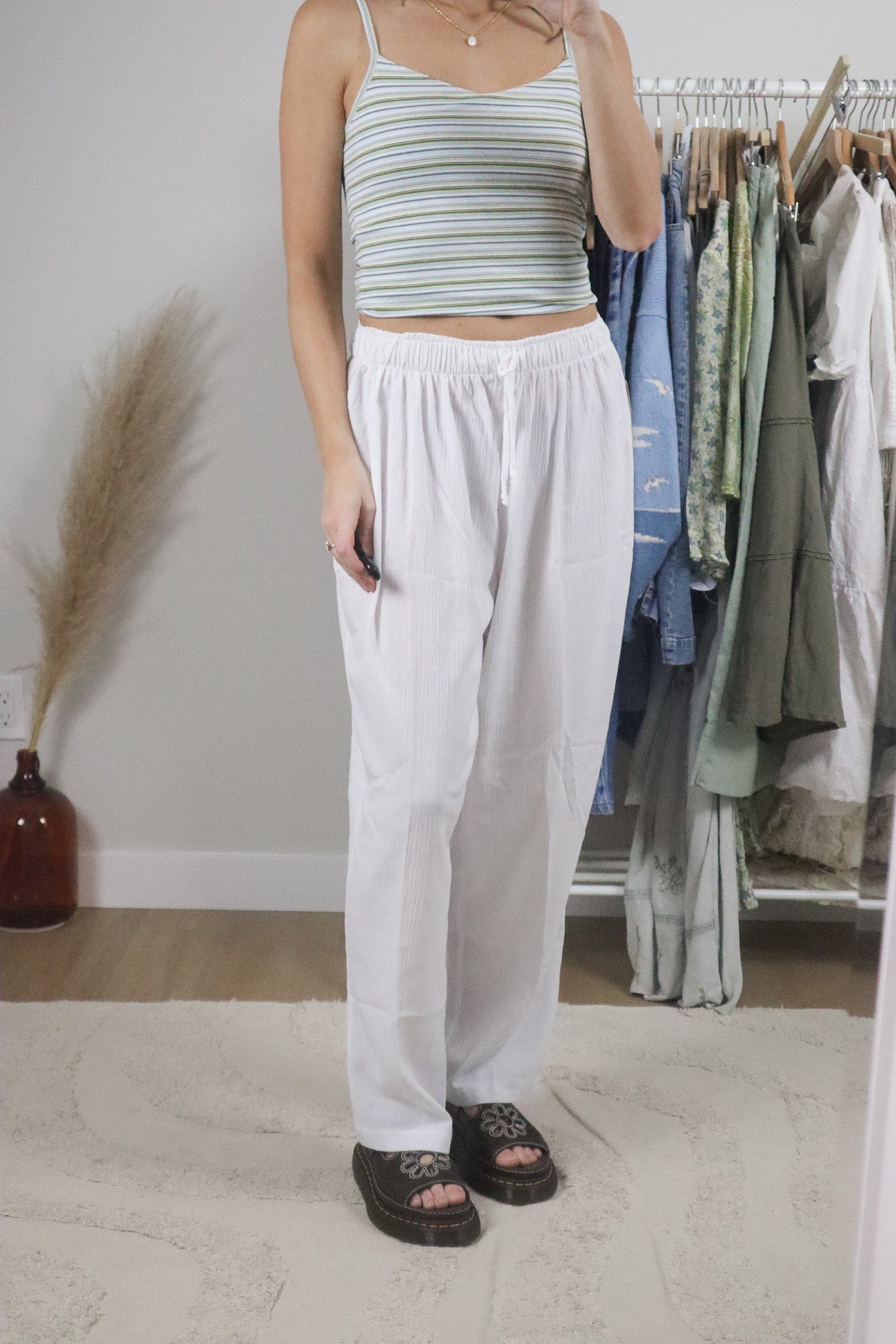 Made in Canada x Vintage x Deadstock Linen Blend Pants (4/6)