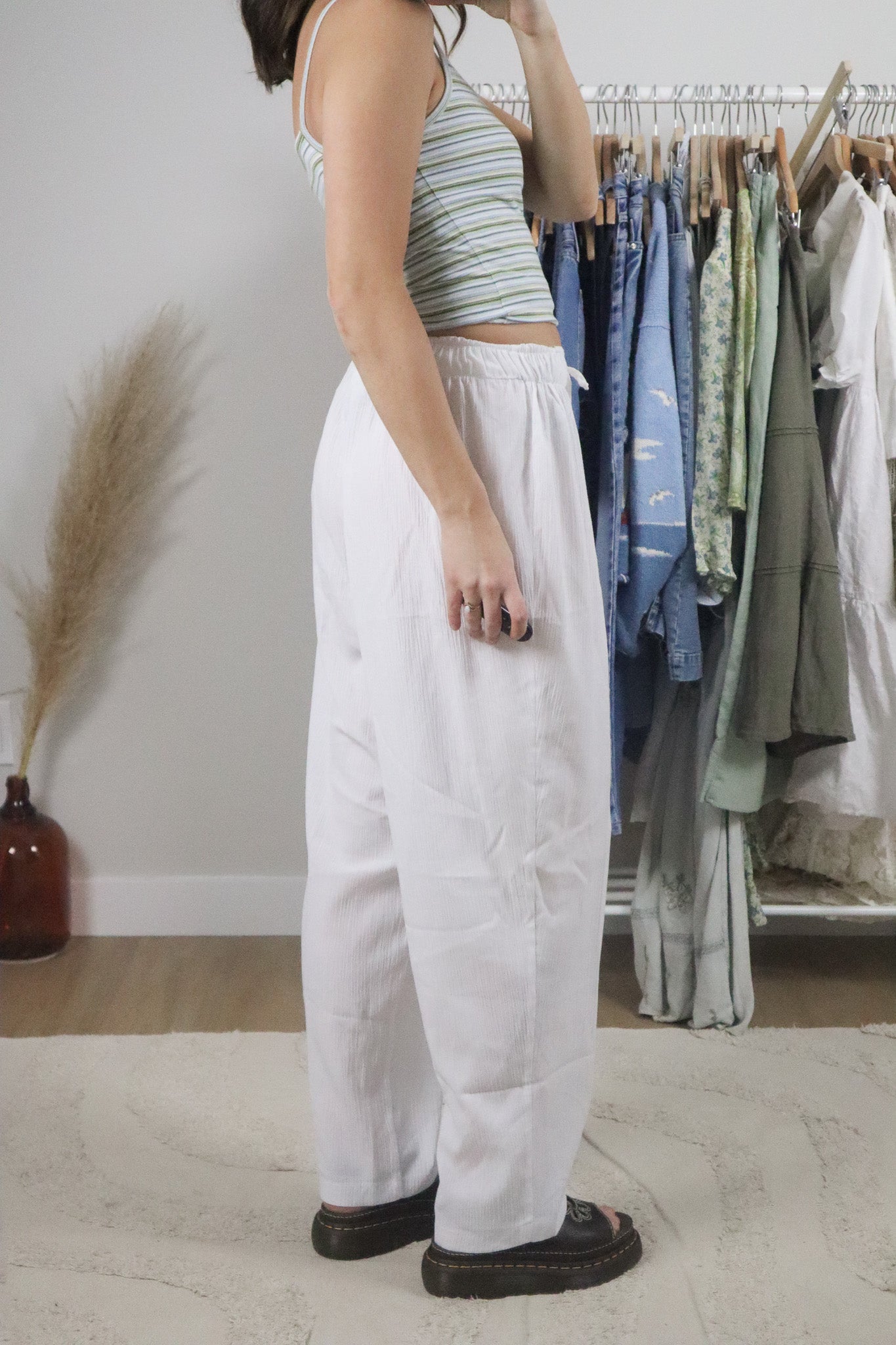 Made in Canada x Vintage x Deadstock Linen Blend Pants (4/6)