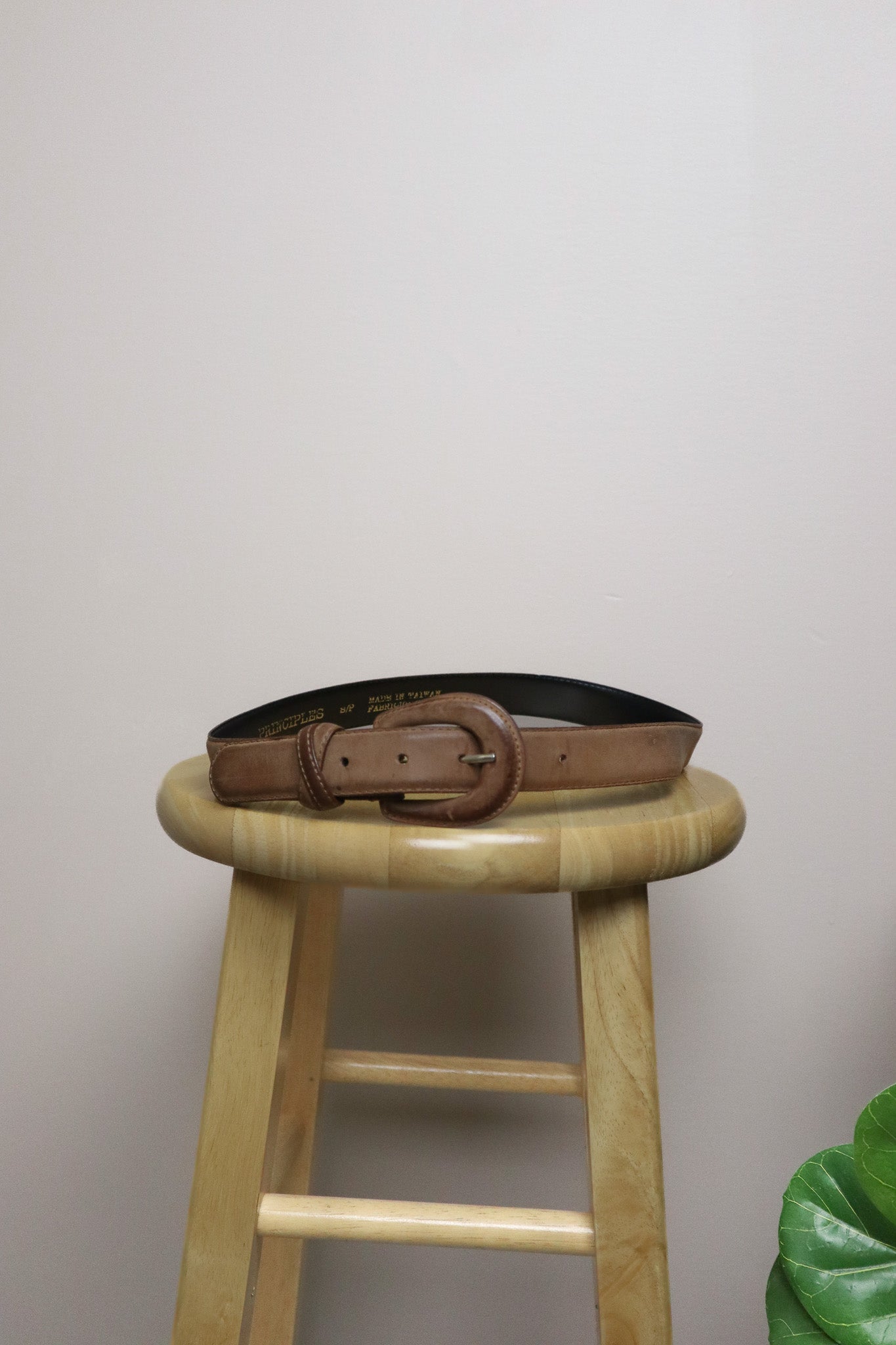 Vintage x Leather Belt (XS)