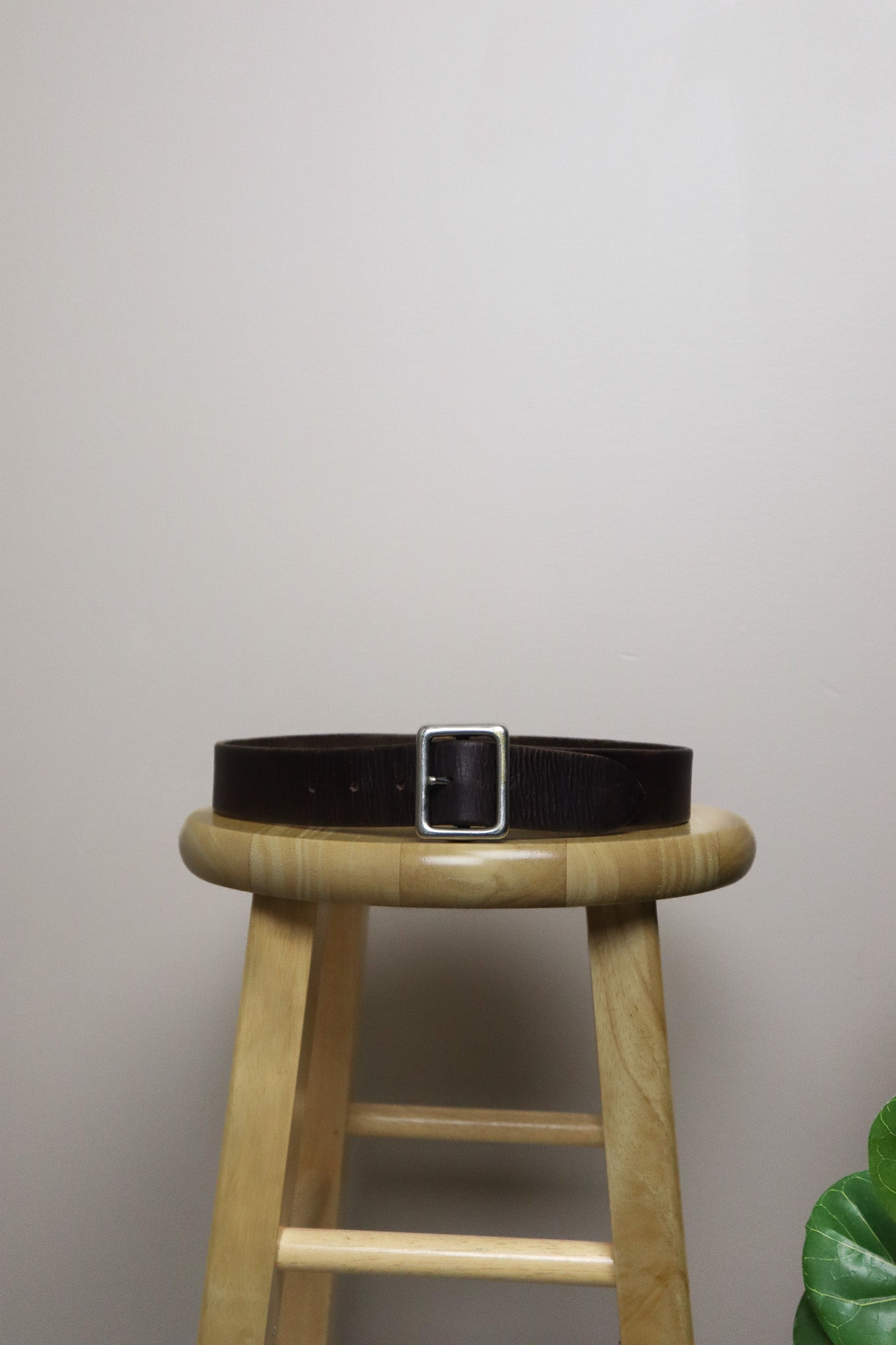 Vintage x Leather Belt (XS/S)