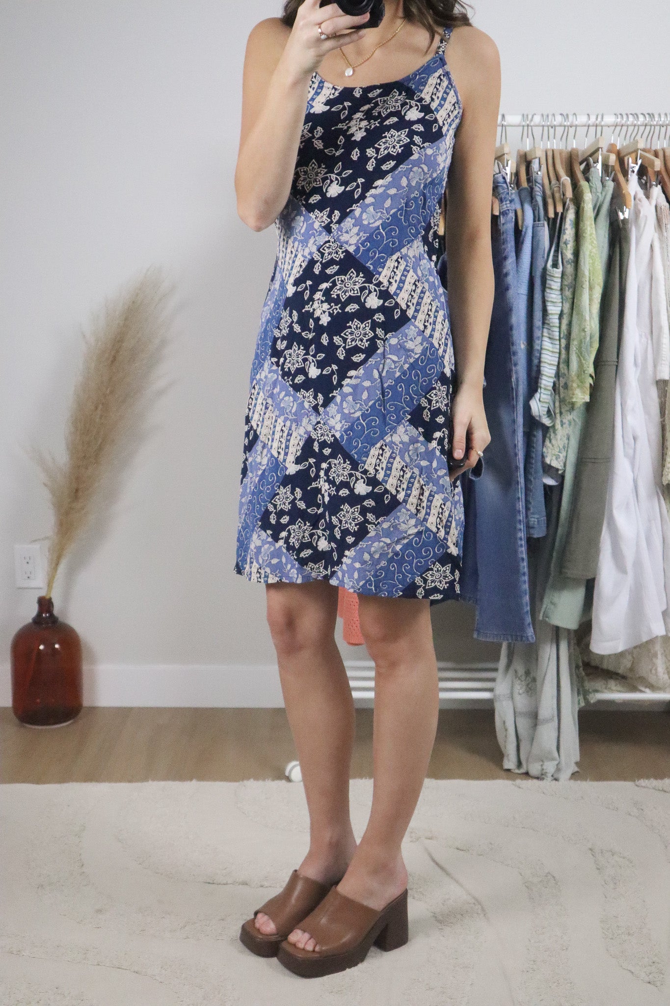 Vintage x Patchwork Floral Dress (M)