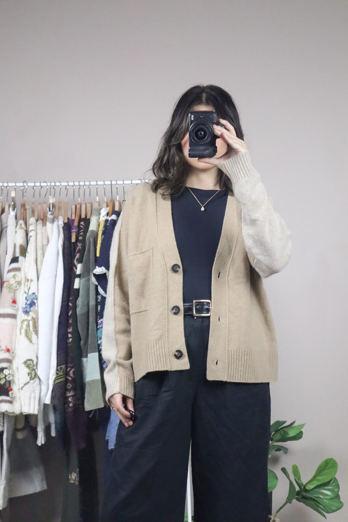 Everlane x Two-Toned Wool Cardigan (M)