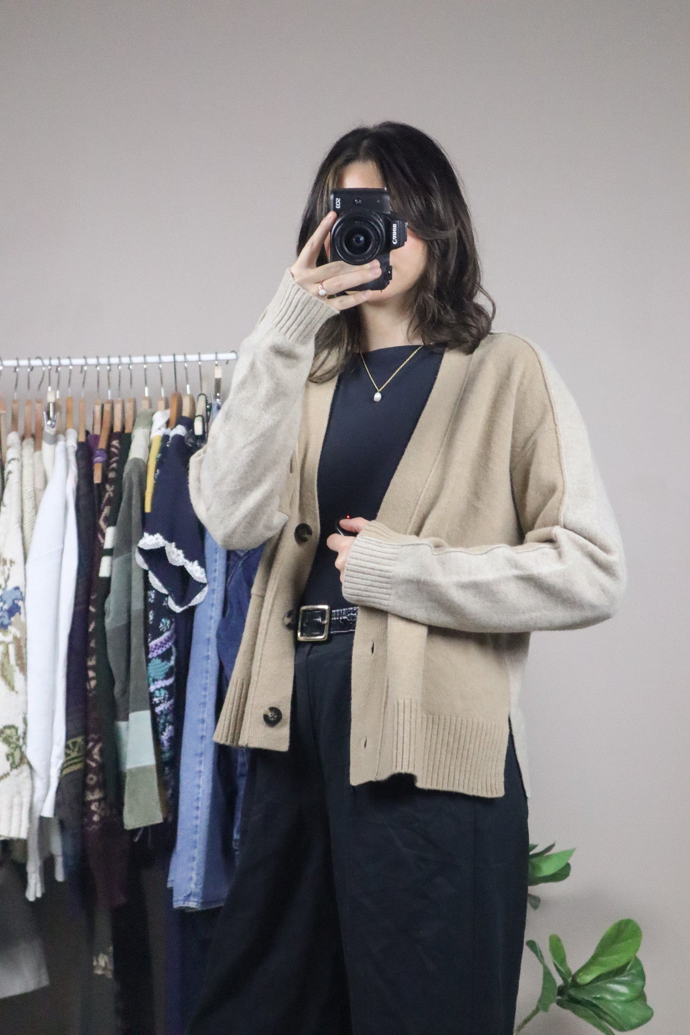 Everlane x Two-Toned Wool Cardigan (M)