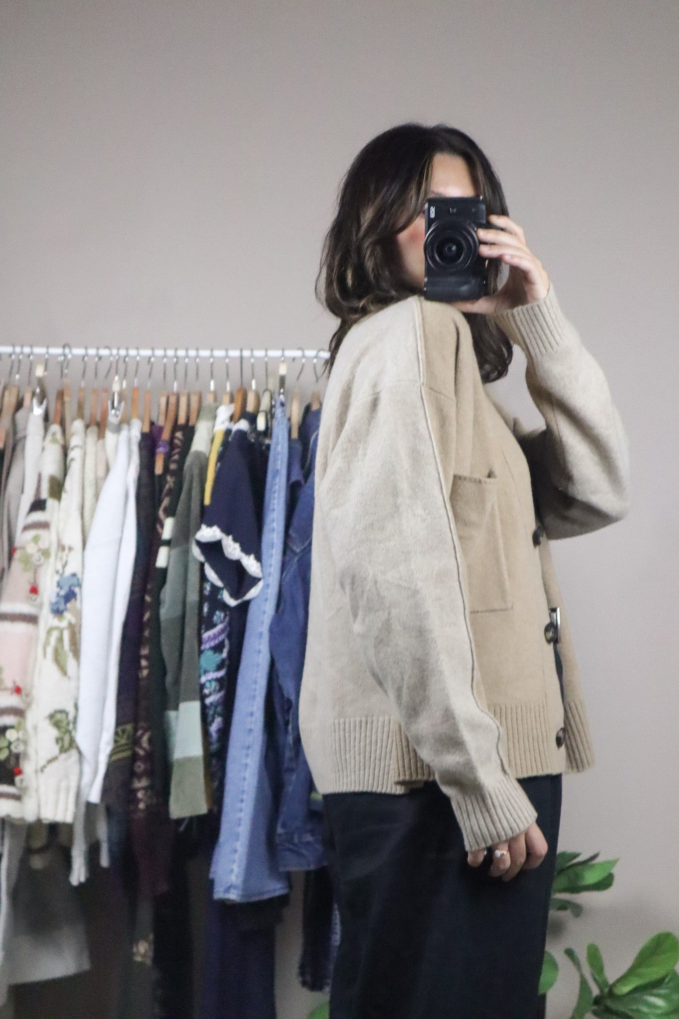 Everlane x Two-Toned Wool Cardigan (M)